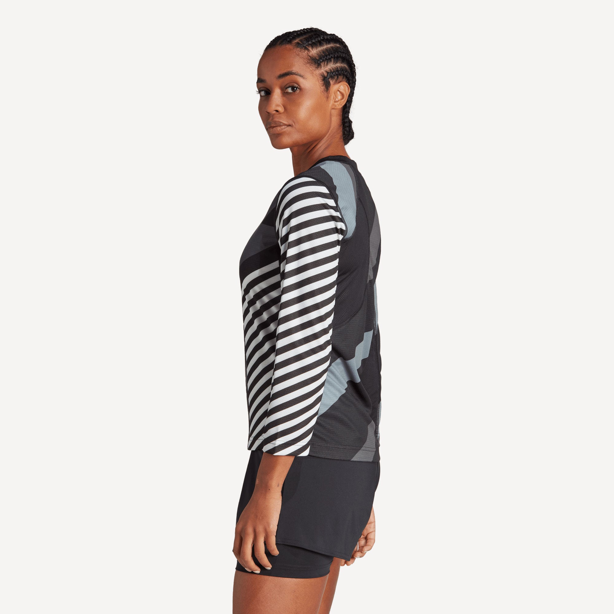 adidas New York Pro Women's 3/4 Long Sleeve Tennis Shirt Black (3)