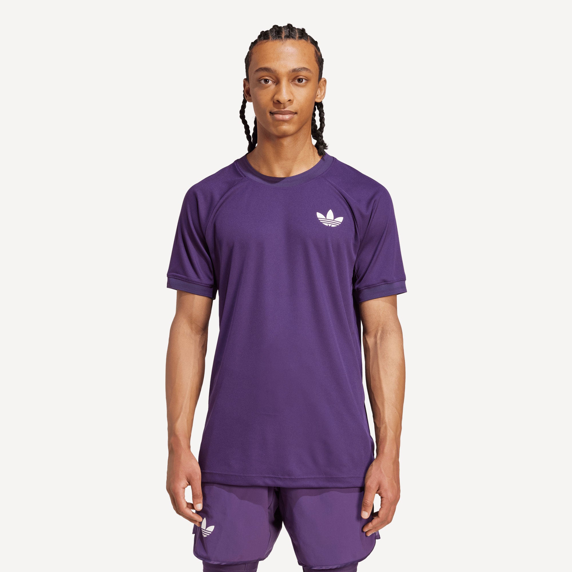 adidas Originals Pro London Men's Freelift Tennis Shirt - Purple (1)