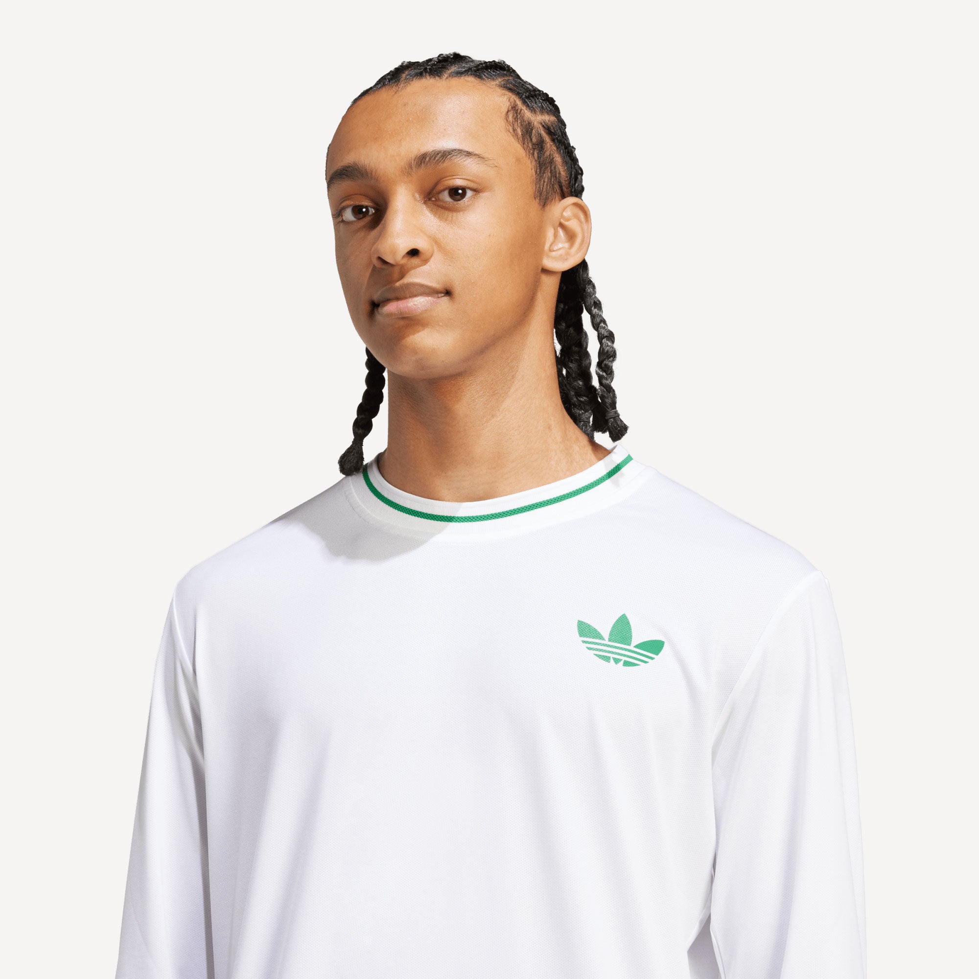 adidas Originals Pro London Men's Long Sleeve Tennis Shirt - White (4)