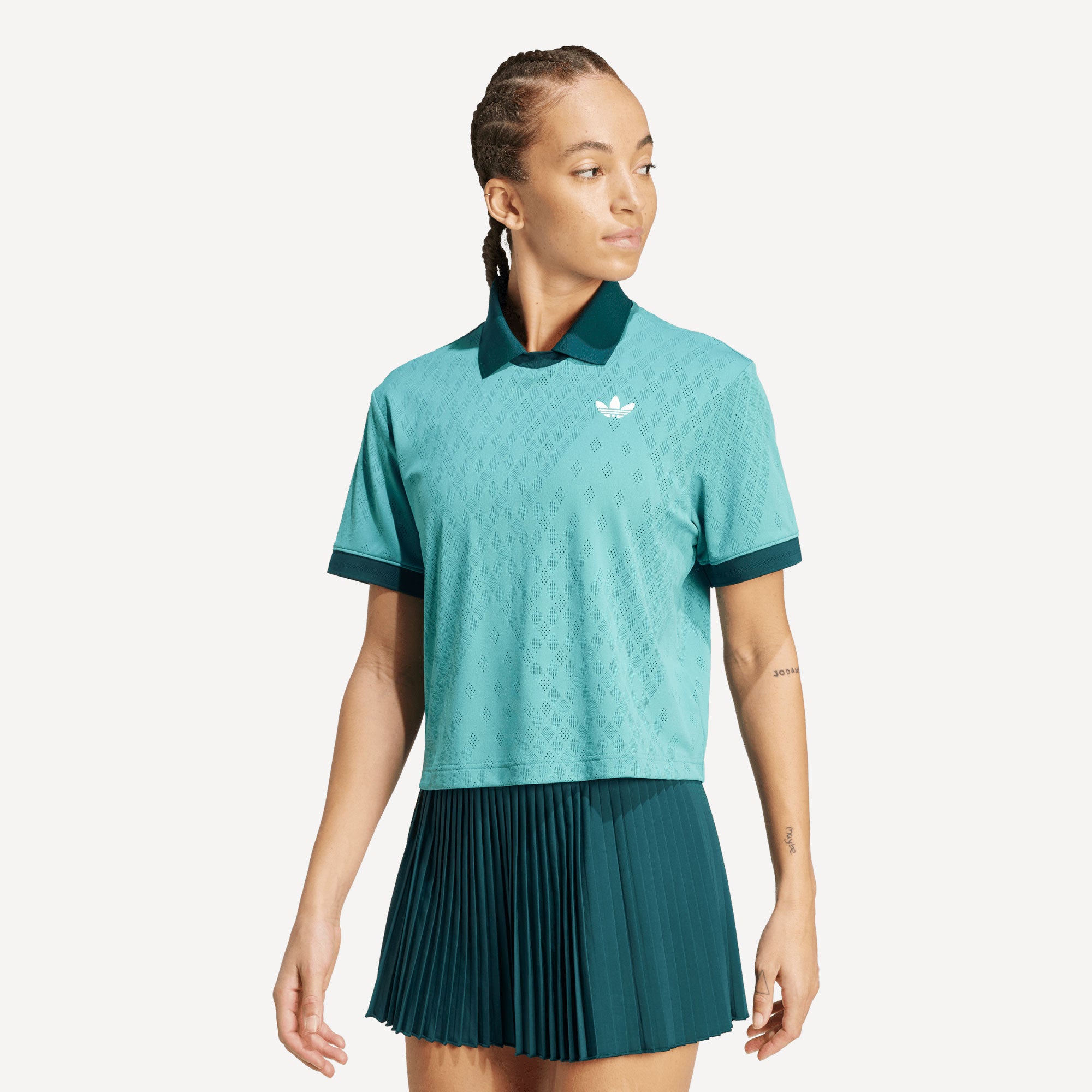 adidas Originals Pro London Women's Tennis Polo - Green (1)
