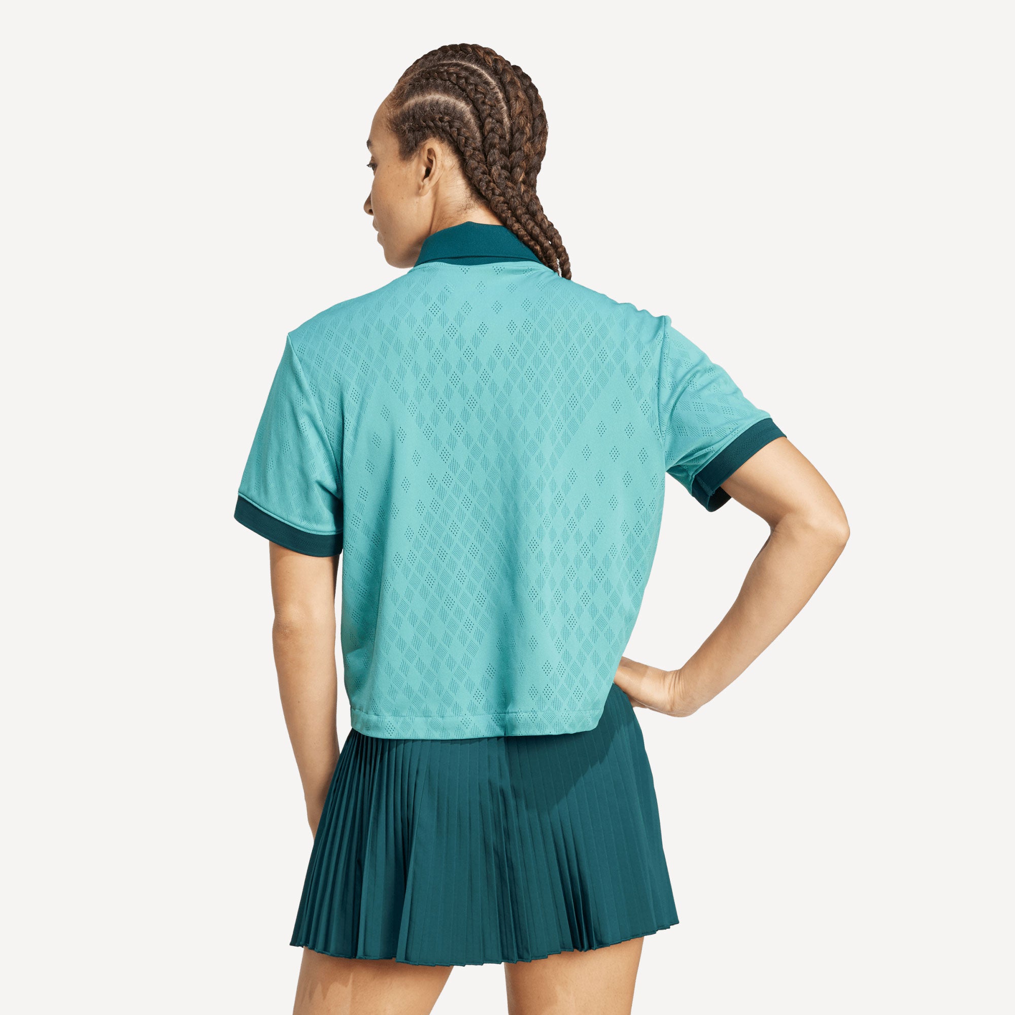 adidas Originals Pro London Women's Tennis Polo - Green (2)