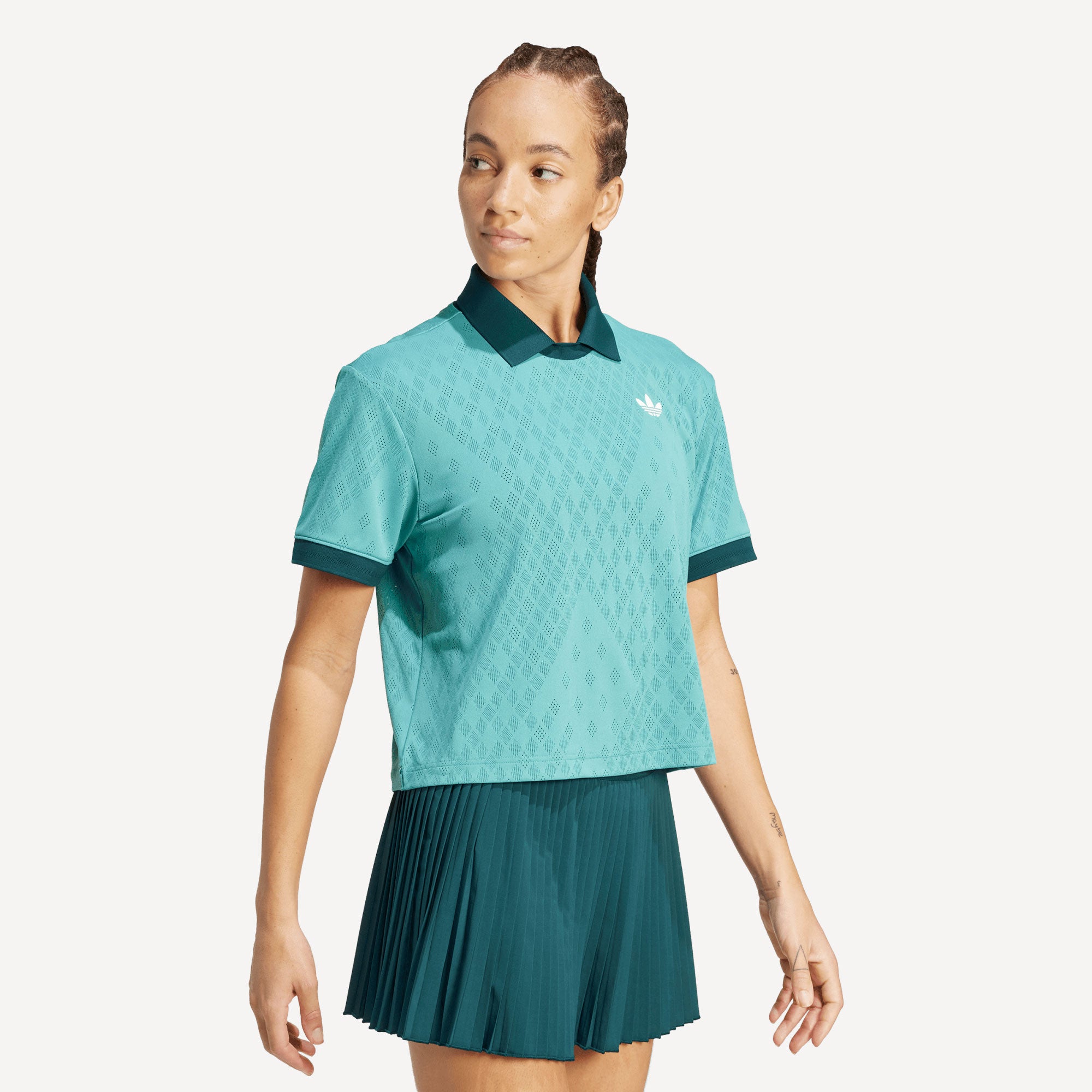 adidas Originals Pro London Women's Tennis Polo - Green (3)
