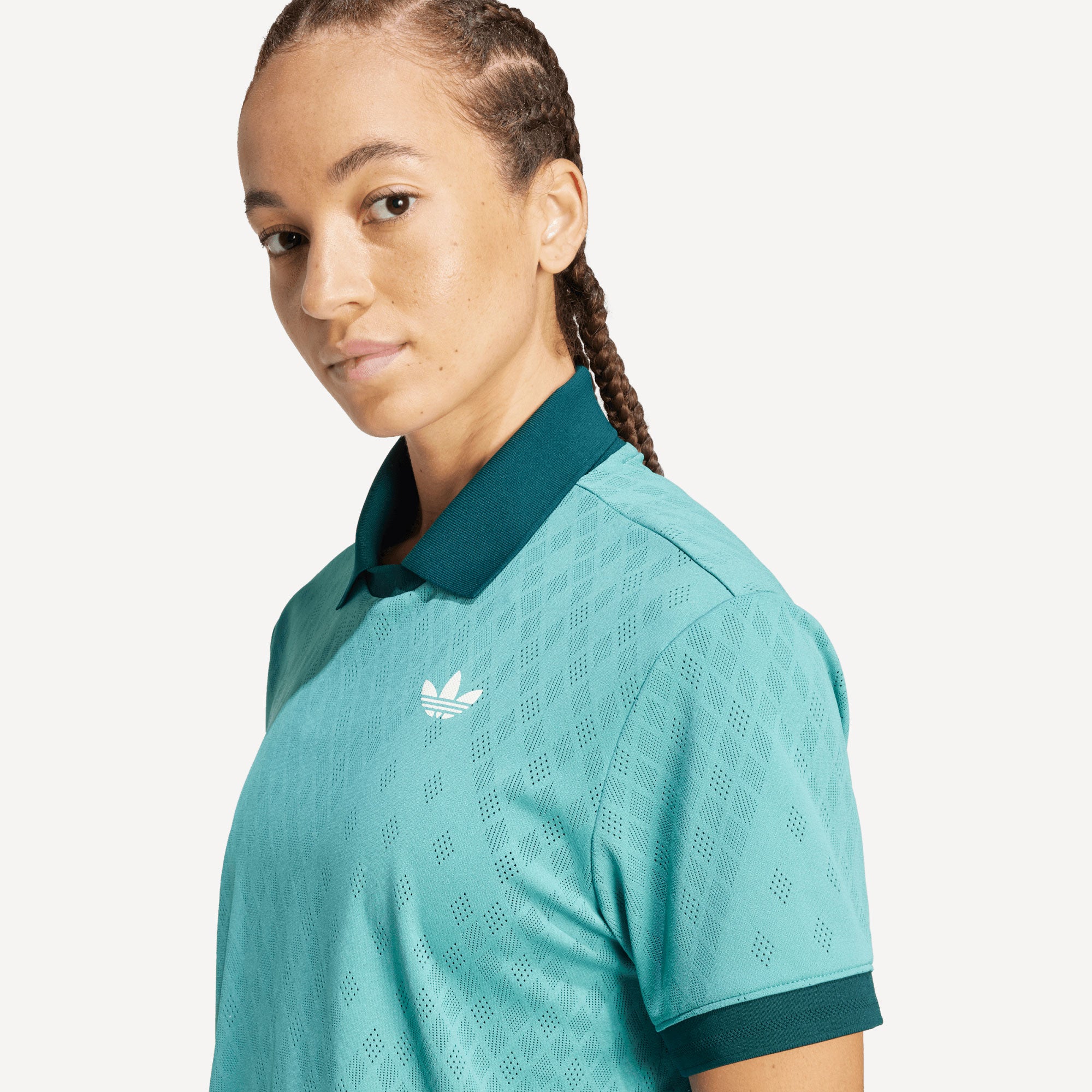 adidas Originals Pro London Women's Tennis Polo - Green (4)