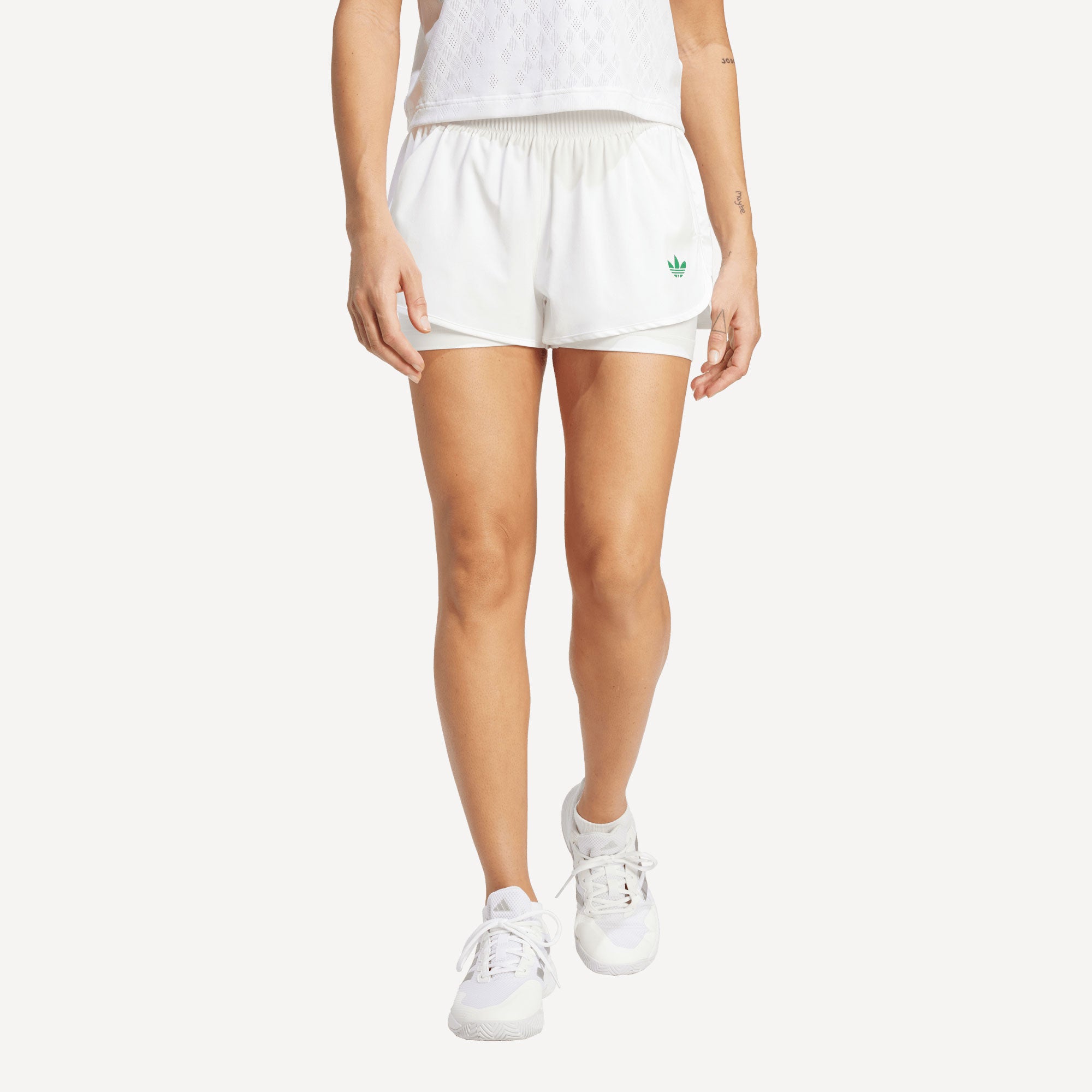 adidas Originals Pro London Women's Tennis Shorts - White (1)
