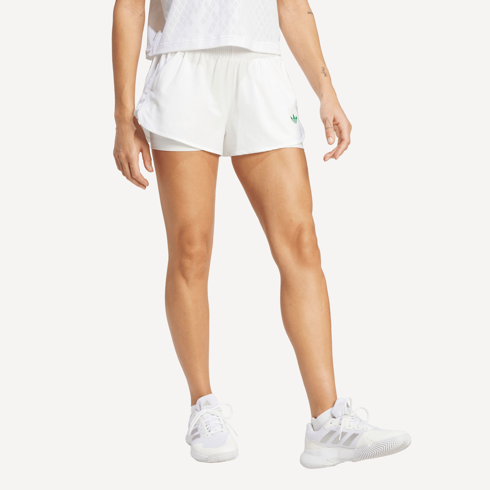 adidas Originals Pro London Women's Tennis Shorts - White (3)
