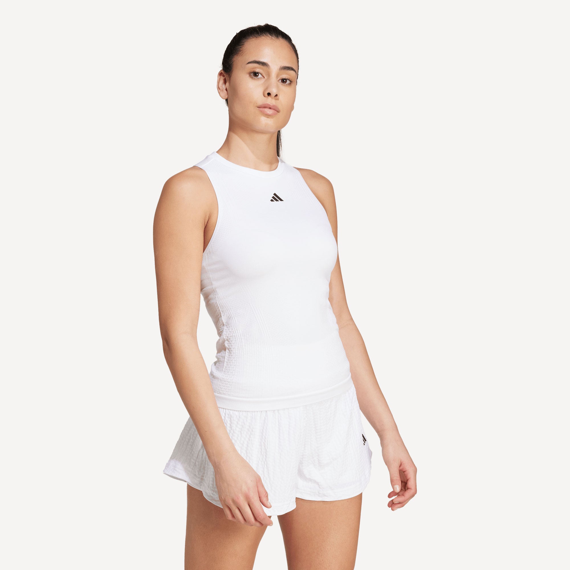 adidas Pro London Women's Seamless Y Tennis Tank - White (3)