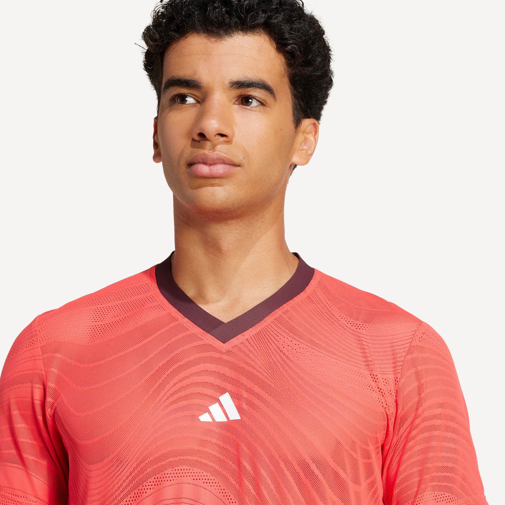 adidas Pro Melbourne Men's Freelift Mesh Tennis Shirt - Red (5)