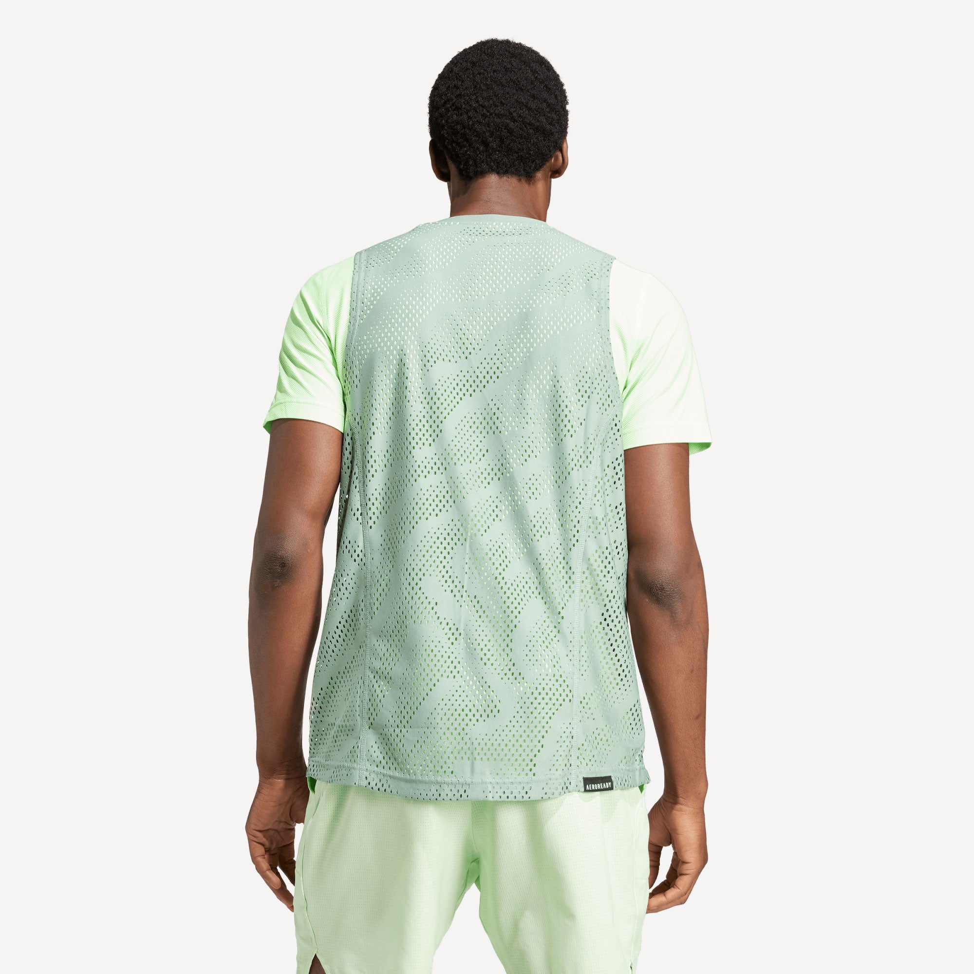 adidas Pro Melbourne Men's Layering Tennis Shirt - Green (2)