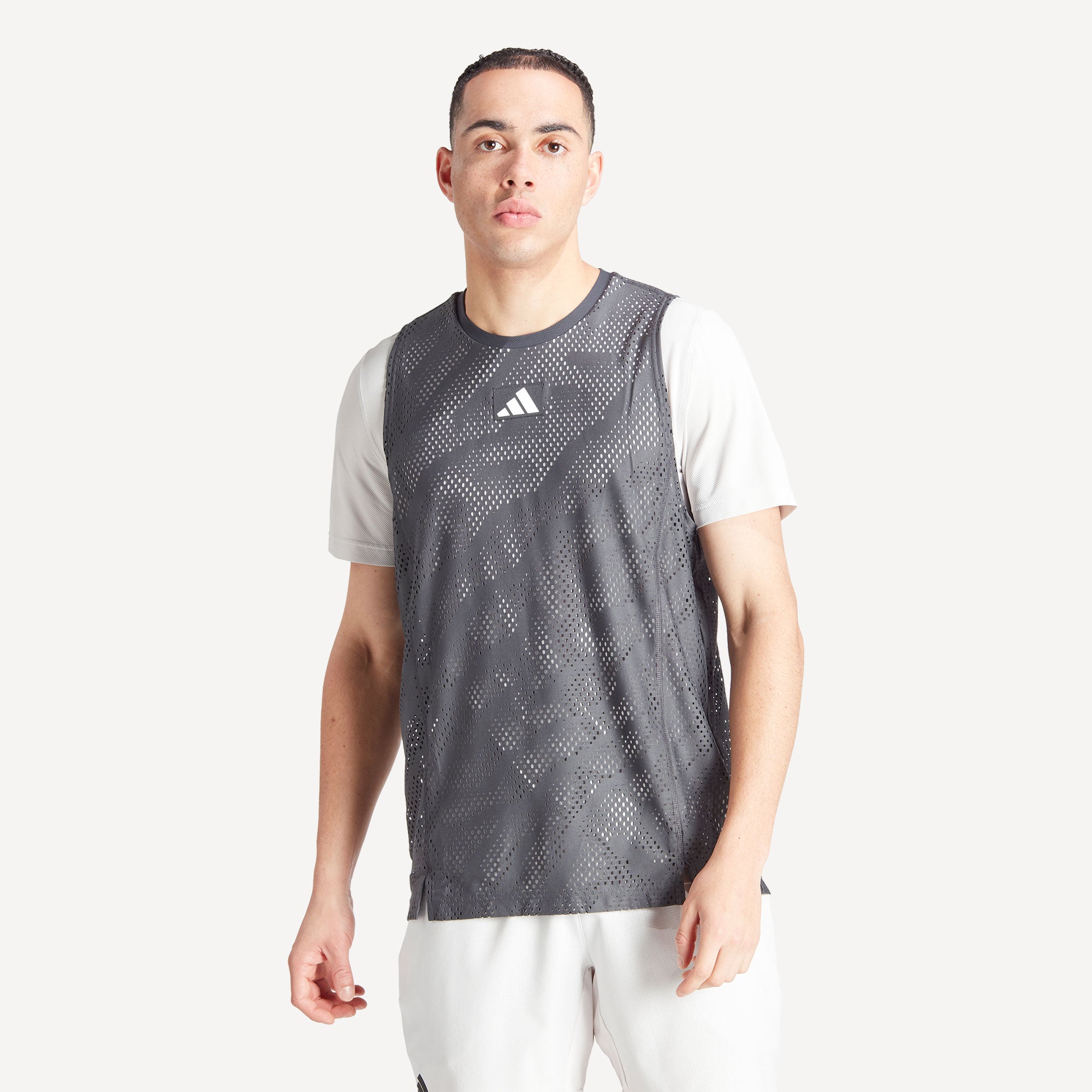 adidas Pro Melbourne Men's Layering Tennis Shirt - Grey (1)