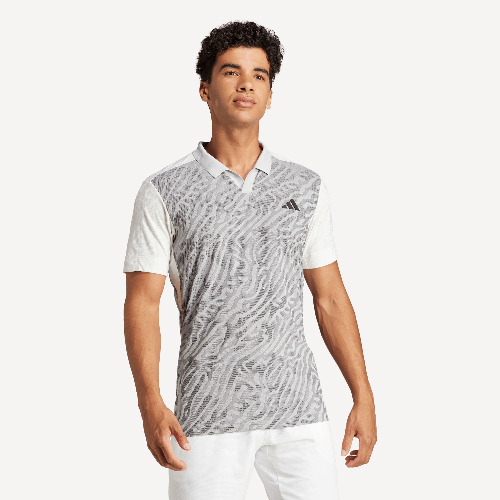 adidas Pro Melbourne Men's Tennis Polo - Grey (1)