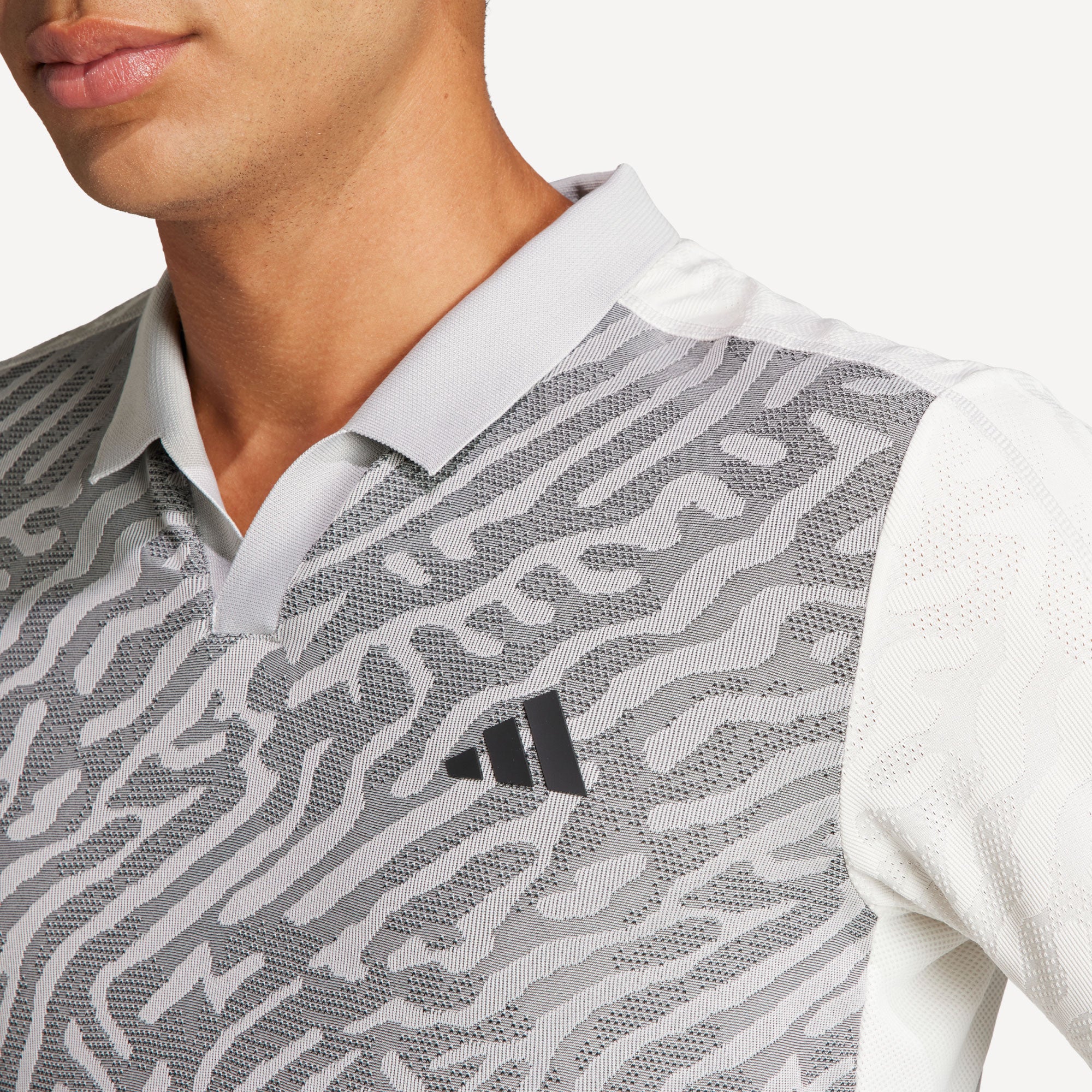 adidas Pro Melbourne Men's Tennis Polo - Grey (5)