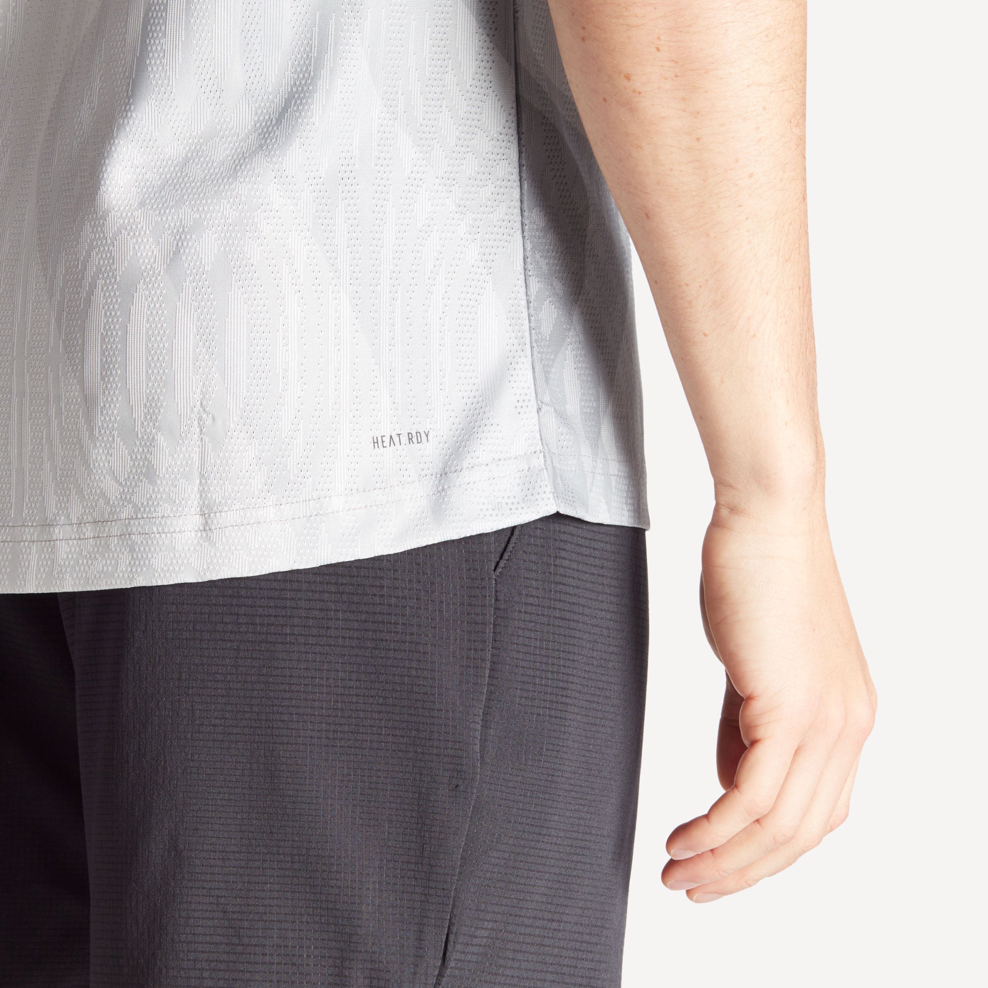 adidas Pro Melbourne Men's Tennis Shirt - Grey (4)