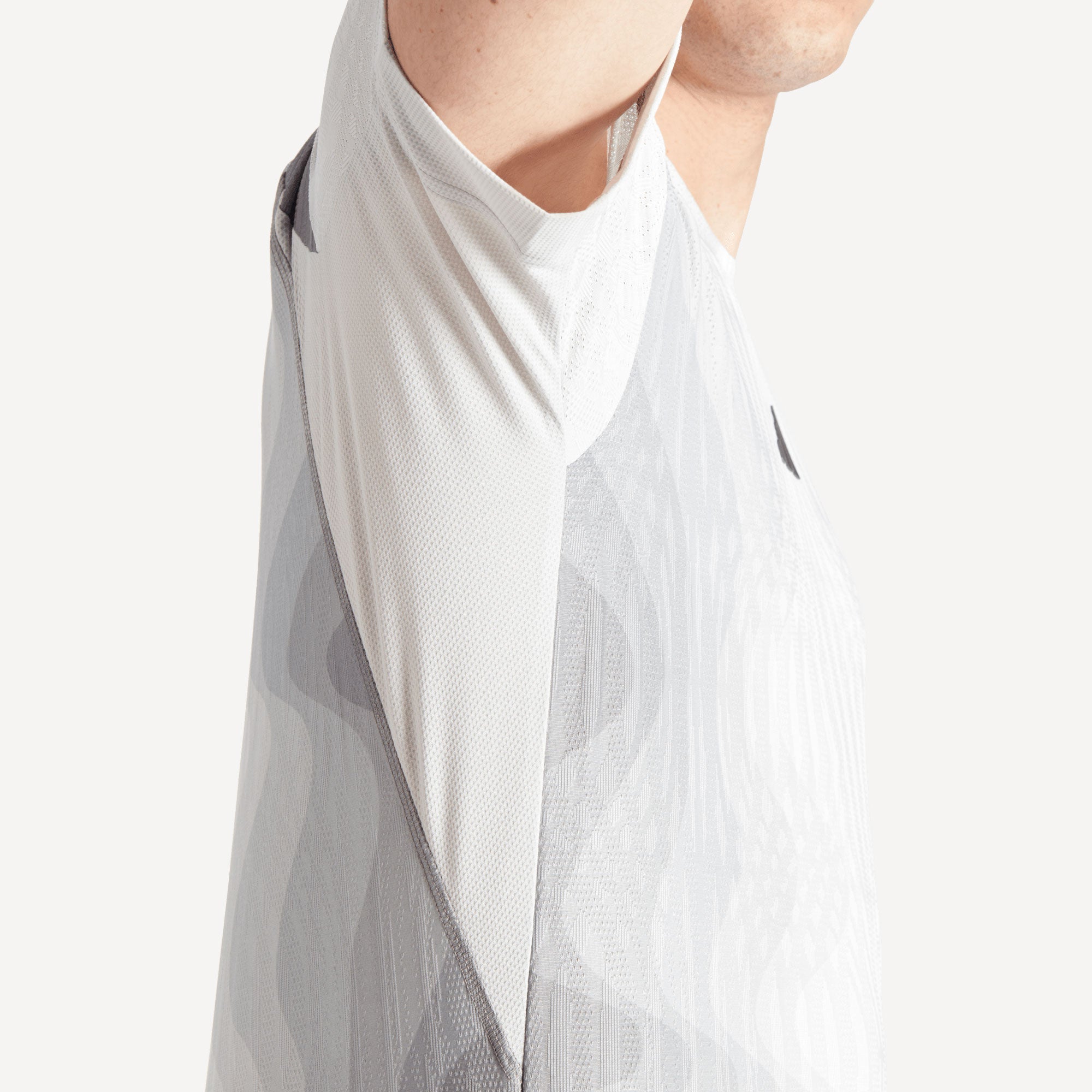 adidas Pro Melbourne Men's Tennis Shirt - Grey (5)