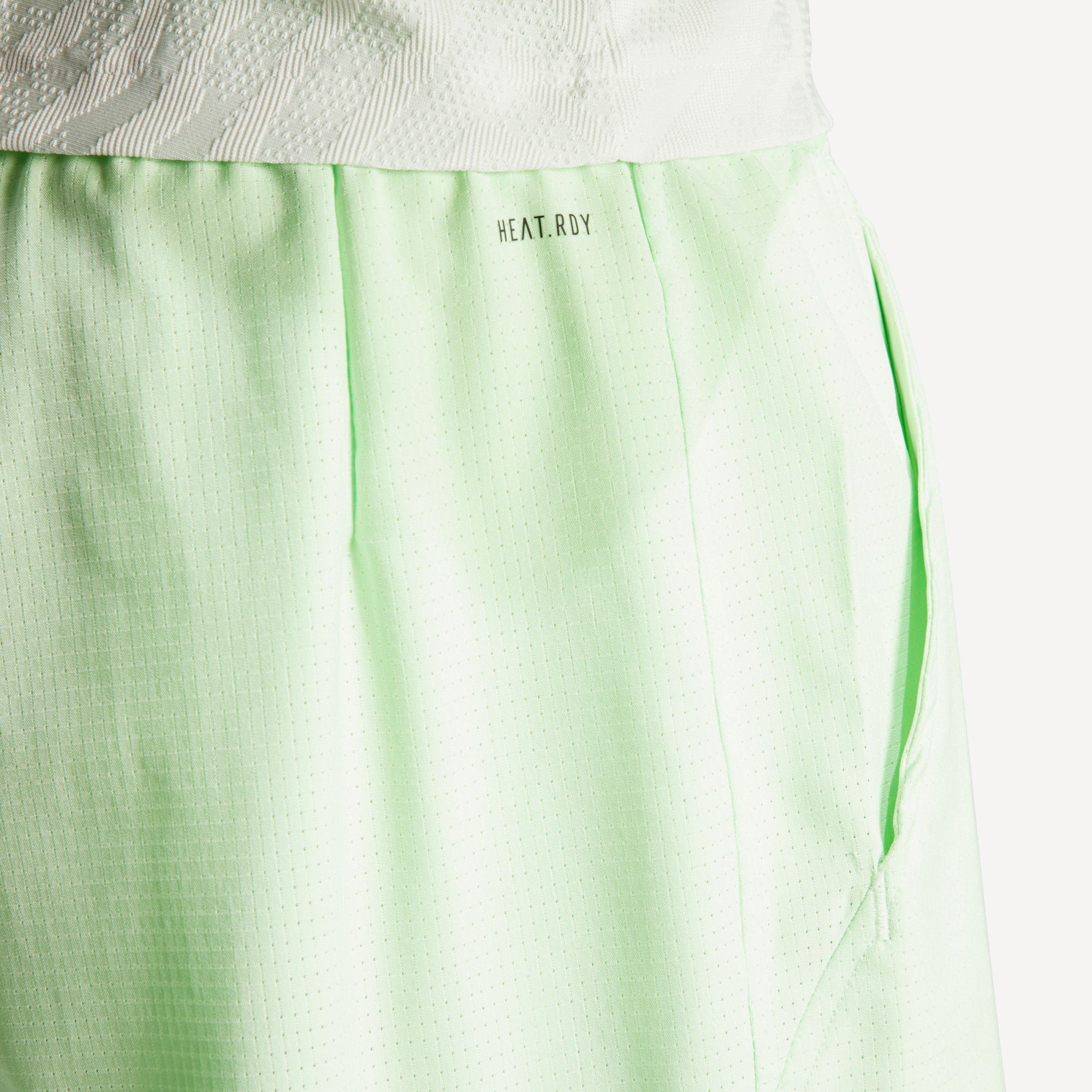 adidas Pro Melbourne Men's Tennis Shorts and Inner Shorts Set - Green (5)