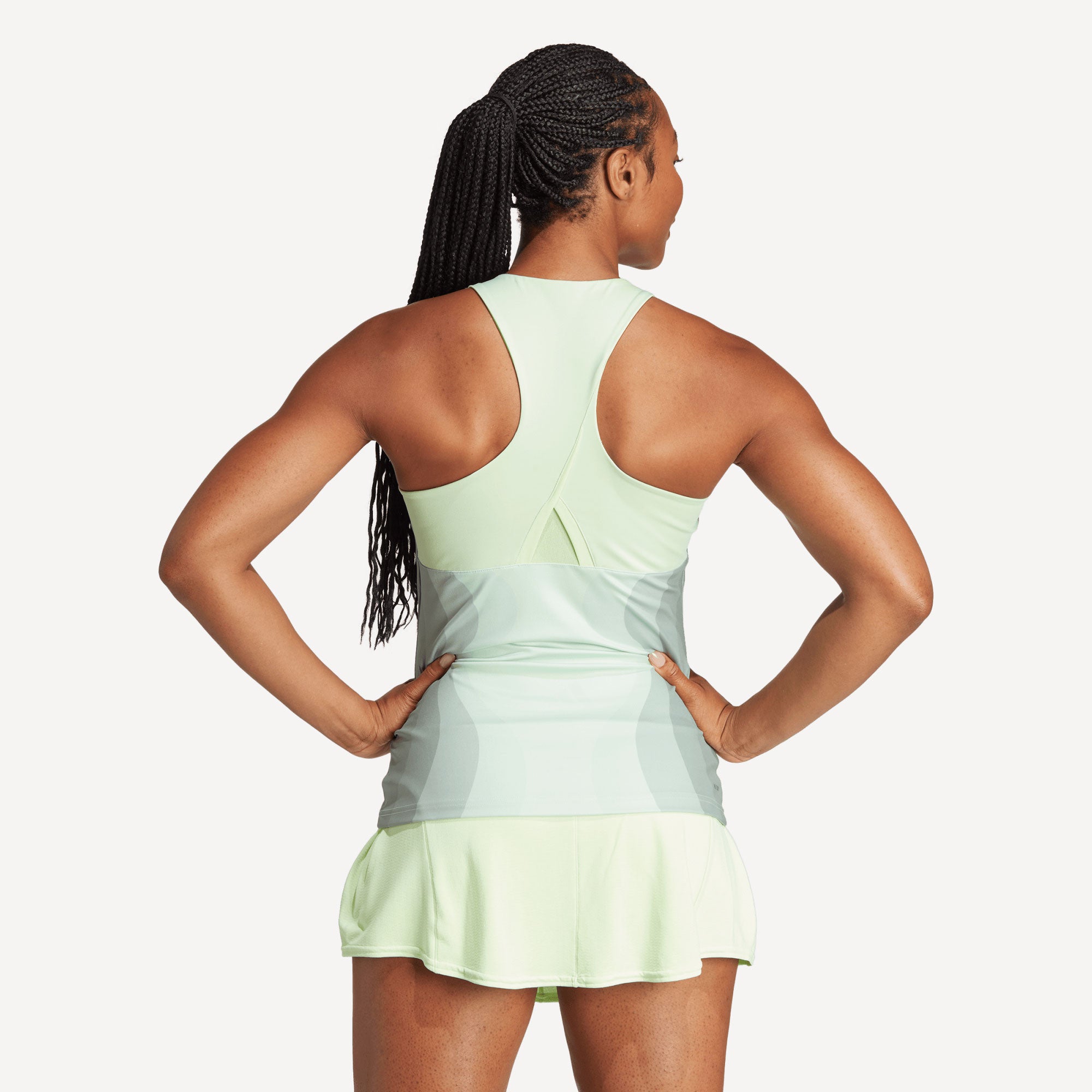 adidas Pro Melbourne Women's Y Tennis Tank - Green (2)