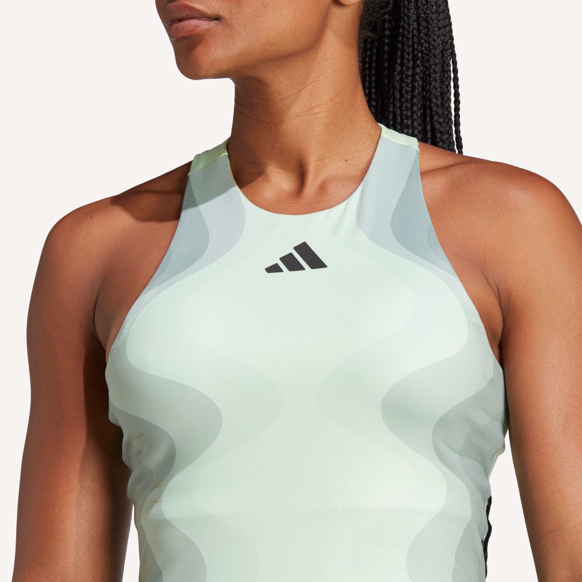 adidas Pro Melbourne Women's Y Tennis Tank - Green (4)