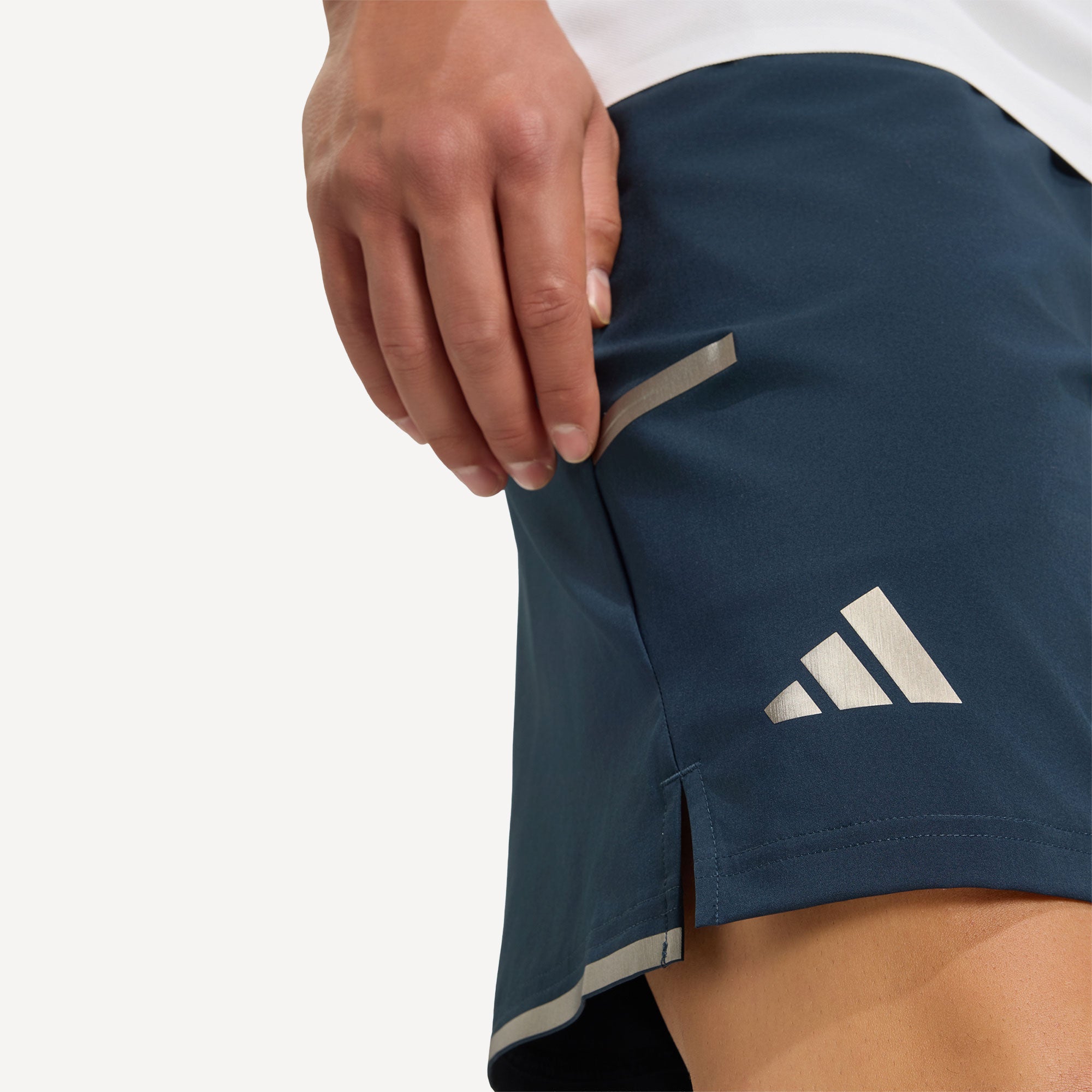 adidas Pro Men's 2IN1 7-Inch Tennis Shorts - Blue (4)