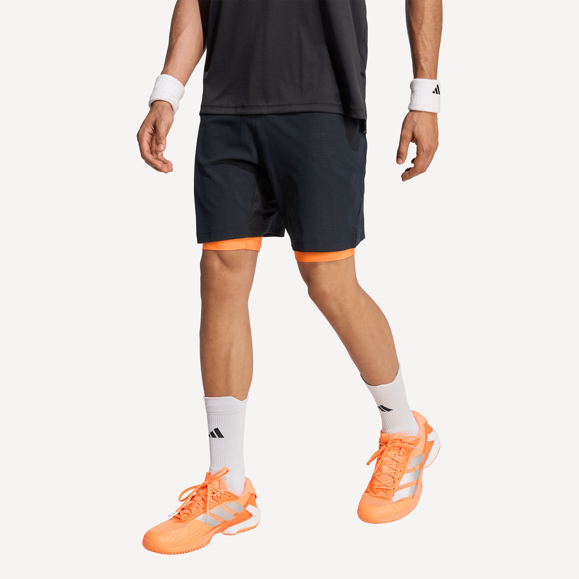 adidas Pro Men's 2IN1 Tennis Shorts - Black (1)