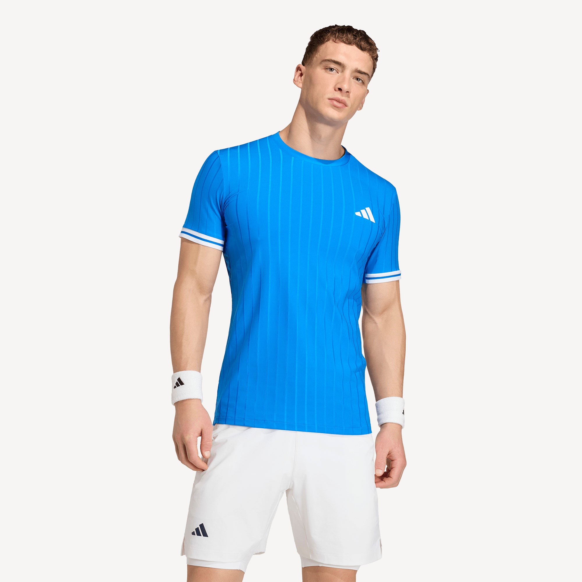 adidas Pro Men's Freelift Tennis Shirt - Blue (1)