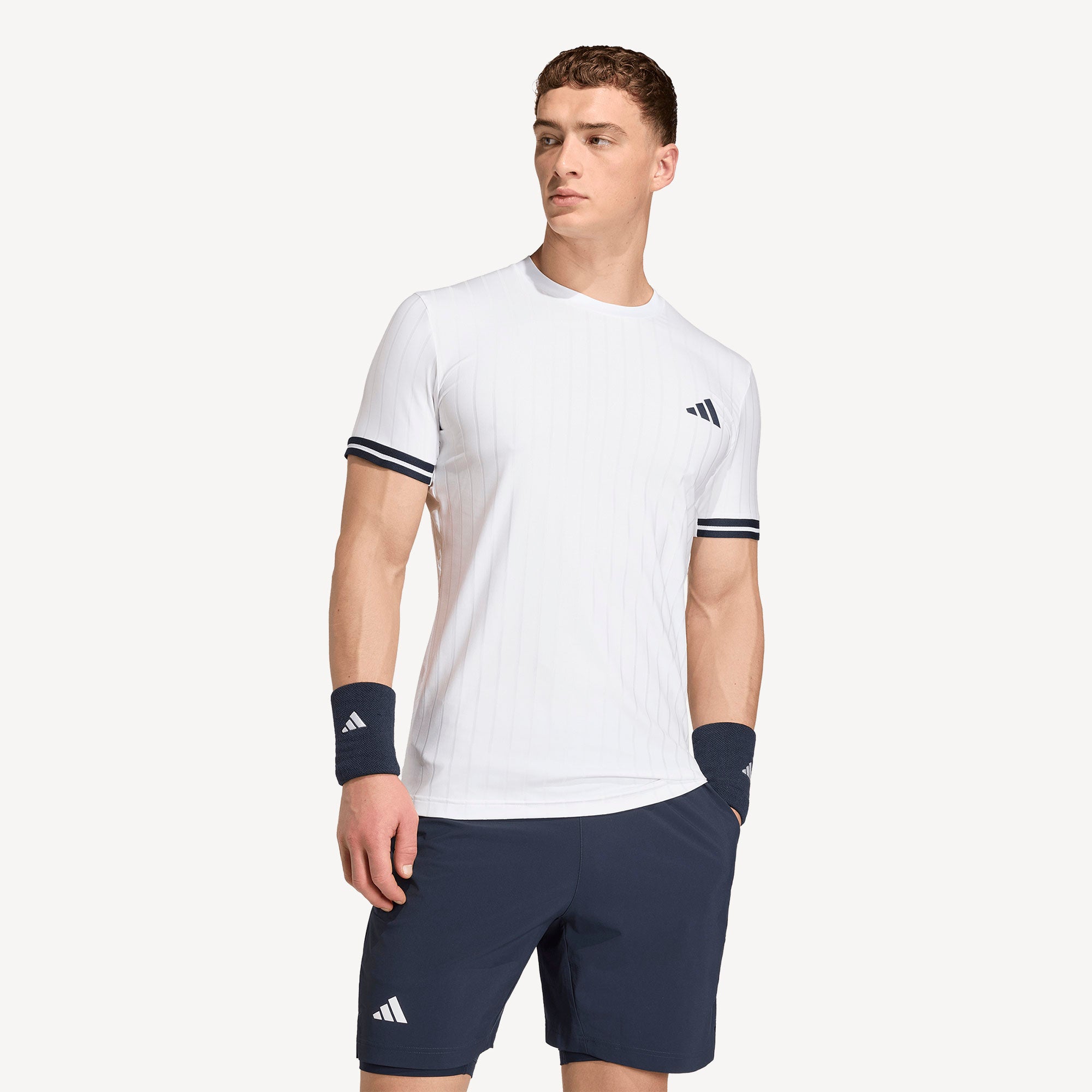 adidas Pro Men's Freelift Tennis Shirt - White (1)
