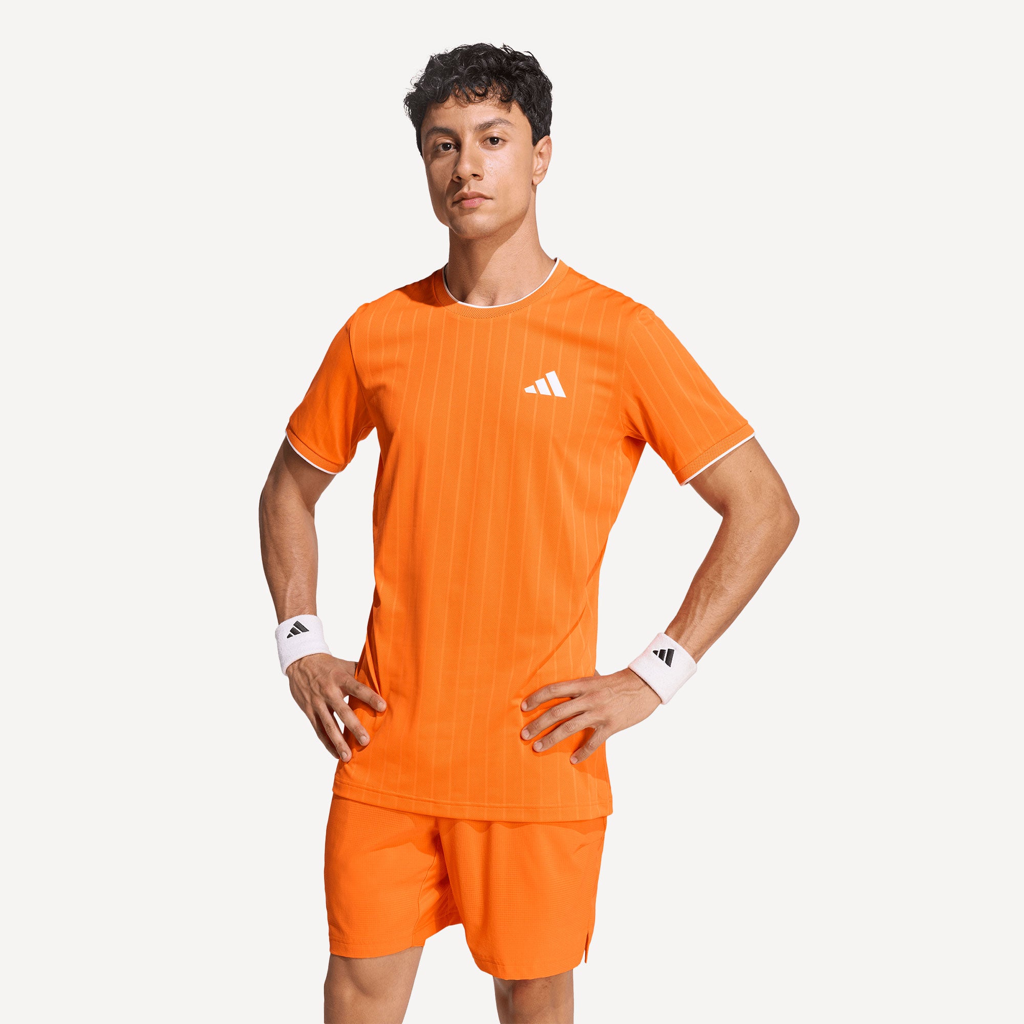 adidas Pro Men's Freelift Tennis Shirt - Orange (1)