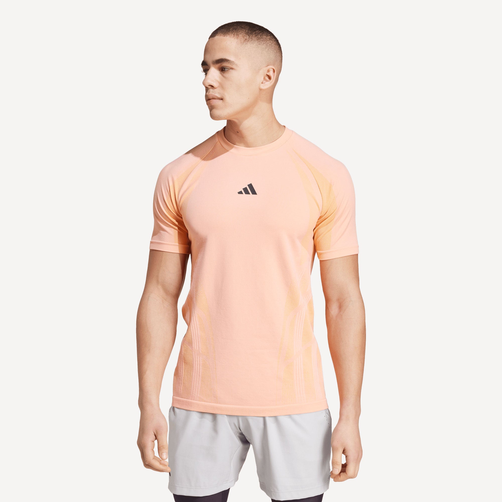 adidas Pro Men's Seamless Tennis Shirt - Pink (1)