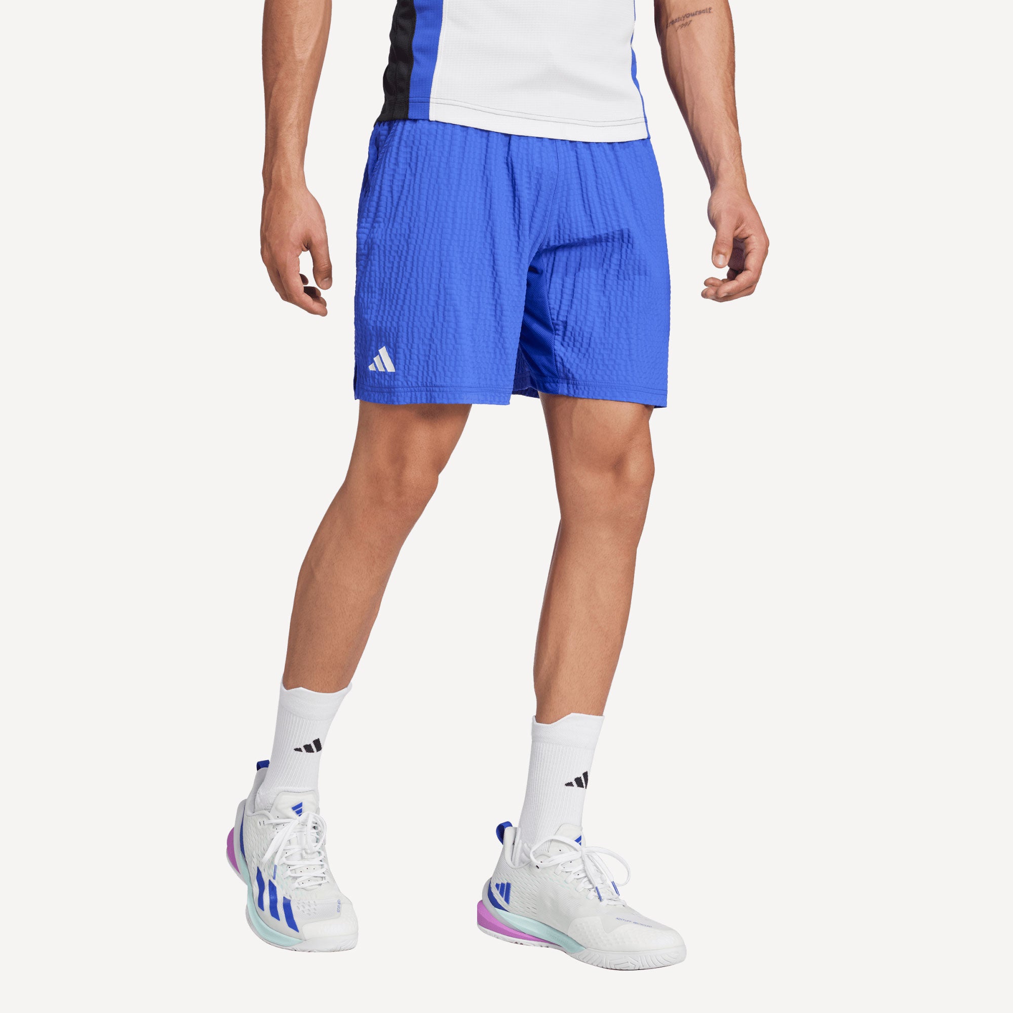adidas Pro Men's Ergo Tennis Shorts - Blue (1)