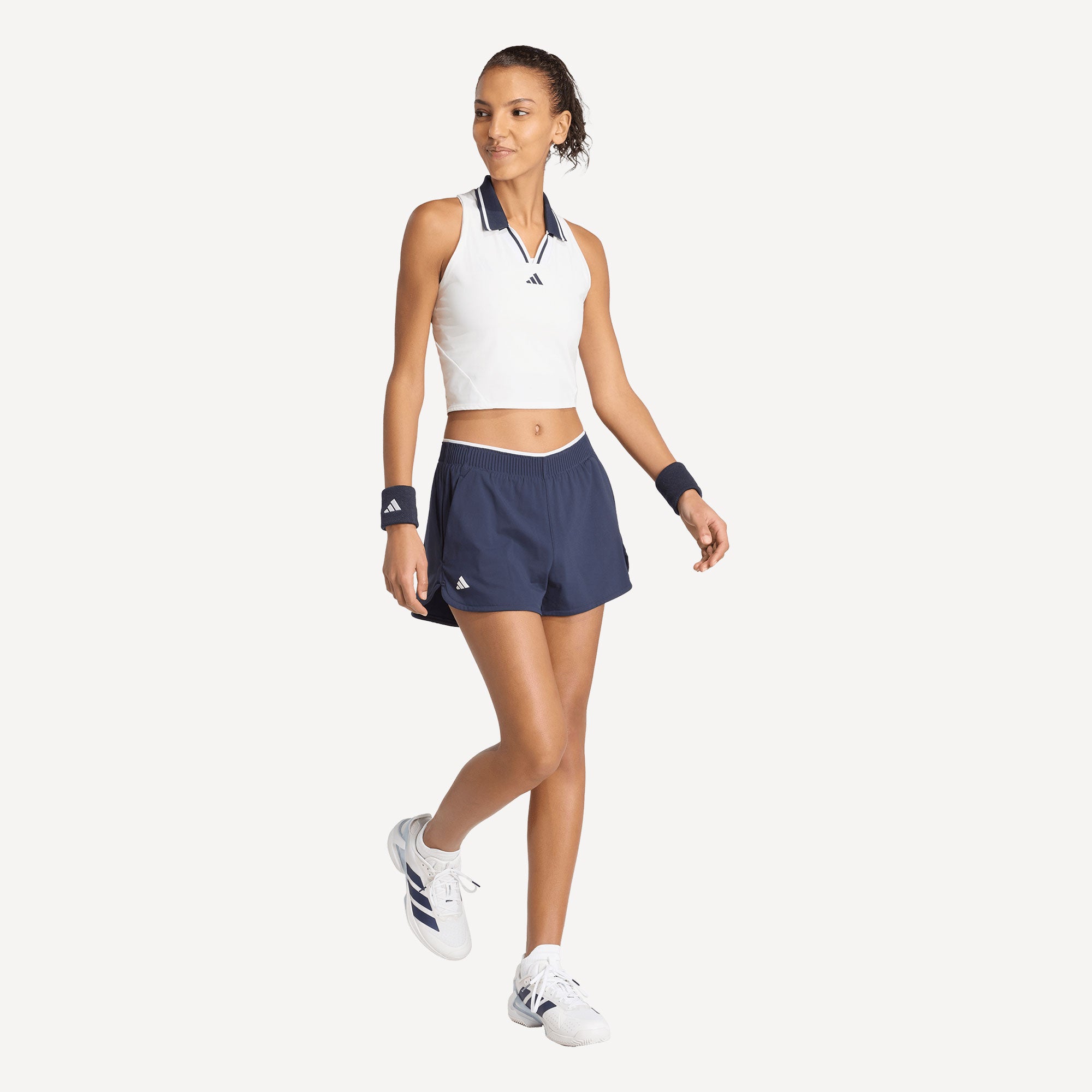 adidas Pro Women's Midi Tennis Tank - White (3)