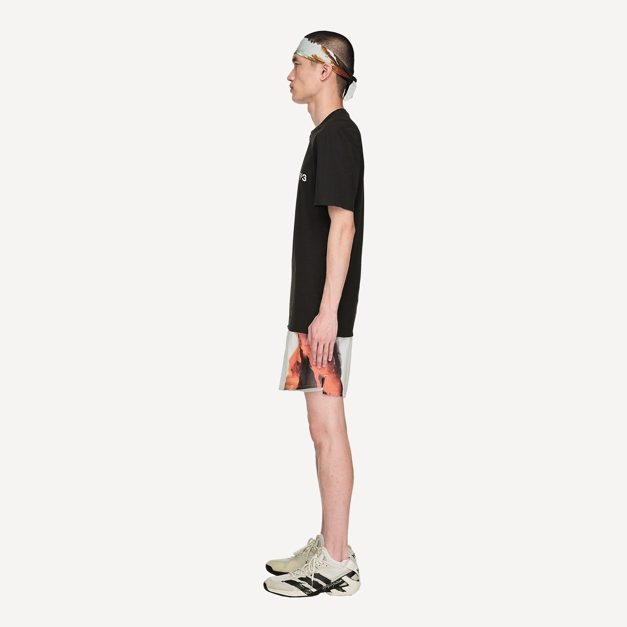 adidas Y-3 Pro US Open Men's 5-Inch Tennis Shorts & Inner Shorts Set - Grey (3)