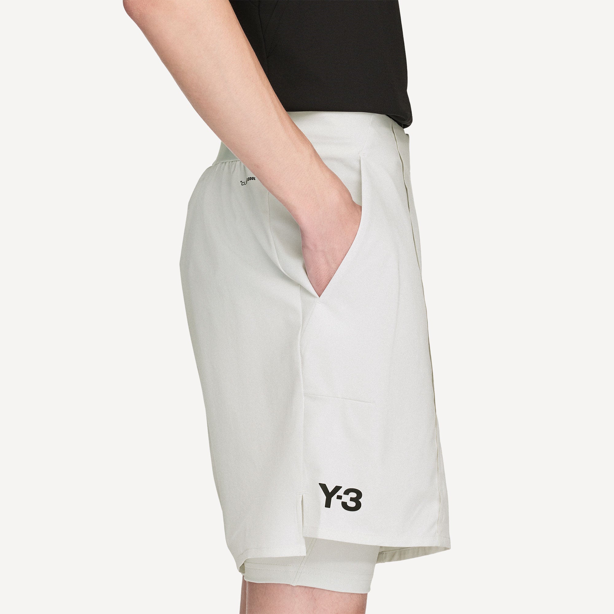 adidas Y-3 Pro US Open Men's 5-Inch Tennis Shorts & Inner Shorts Set - Grey (6)