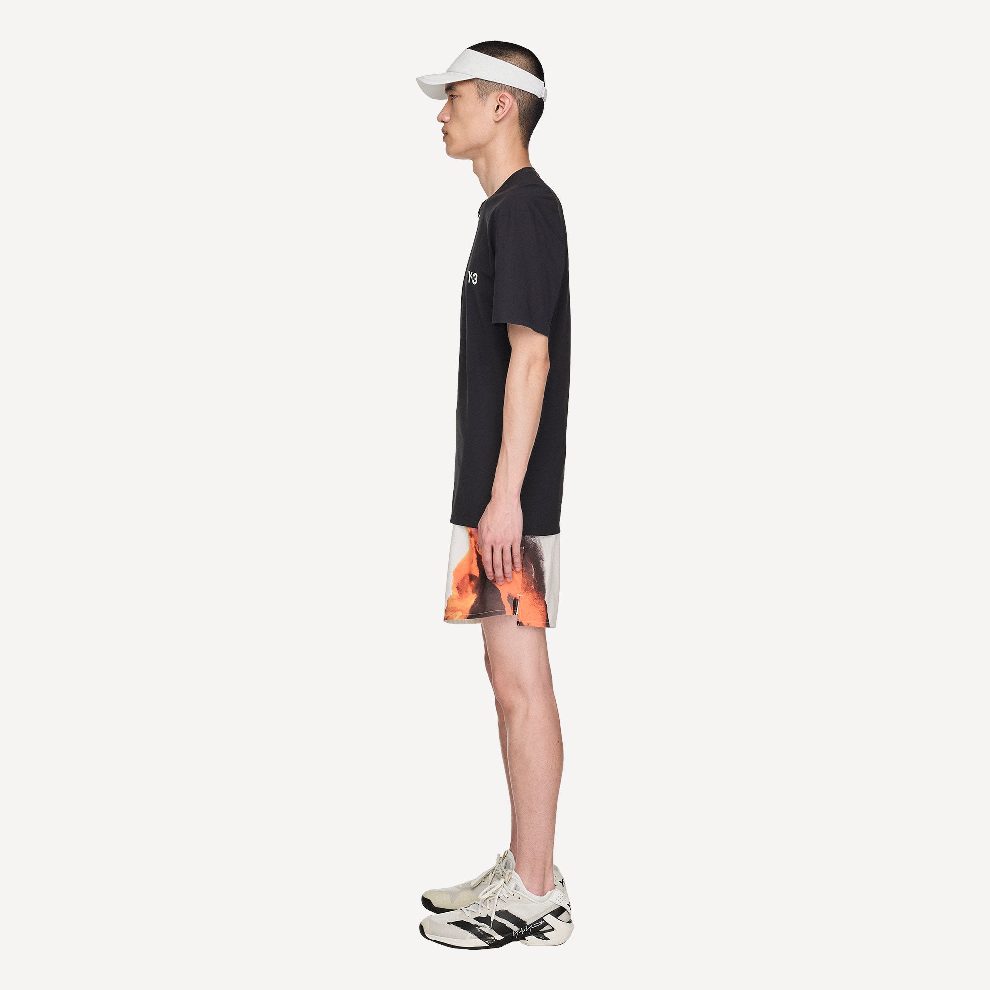 adidas Y-3 Pro US Open Men's Freelift Zip Tennis Shirt - Black (3)