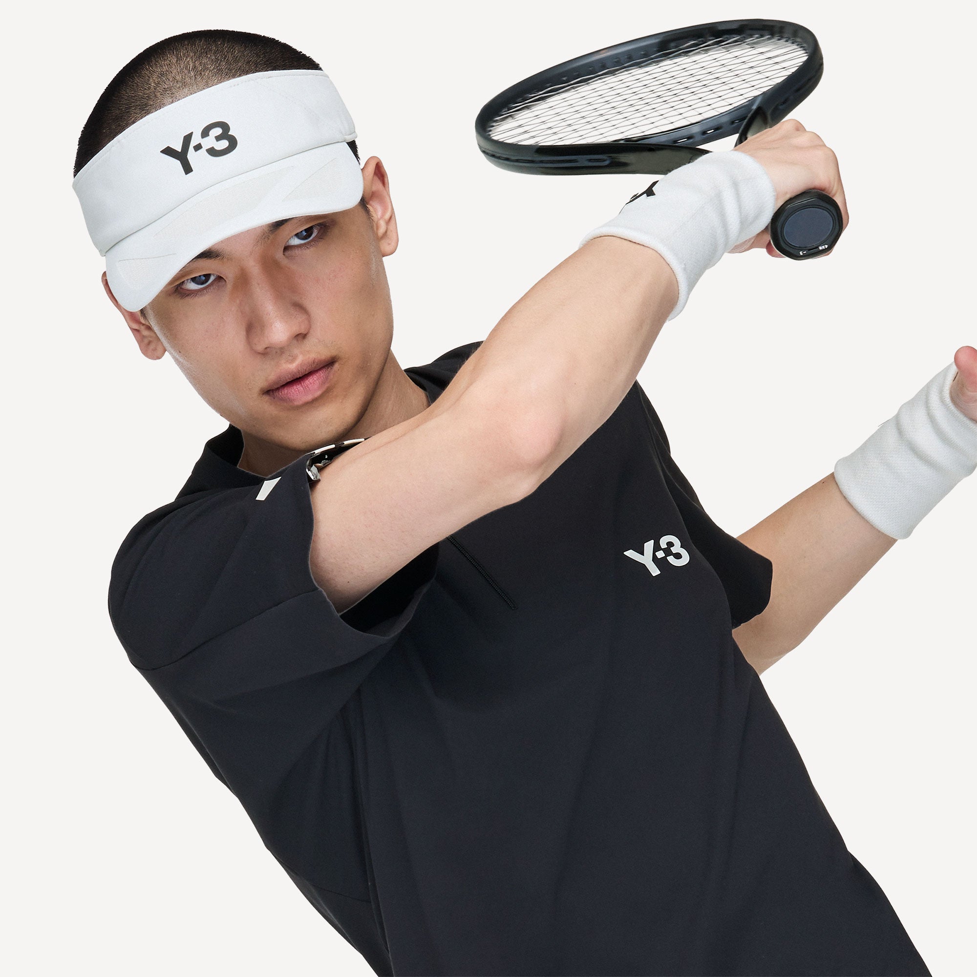 adidas Y-3 Pro US Open Men's Freelift Zip Tennis Shirt - Black (5)