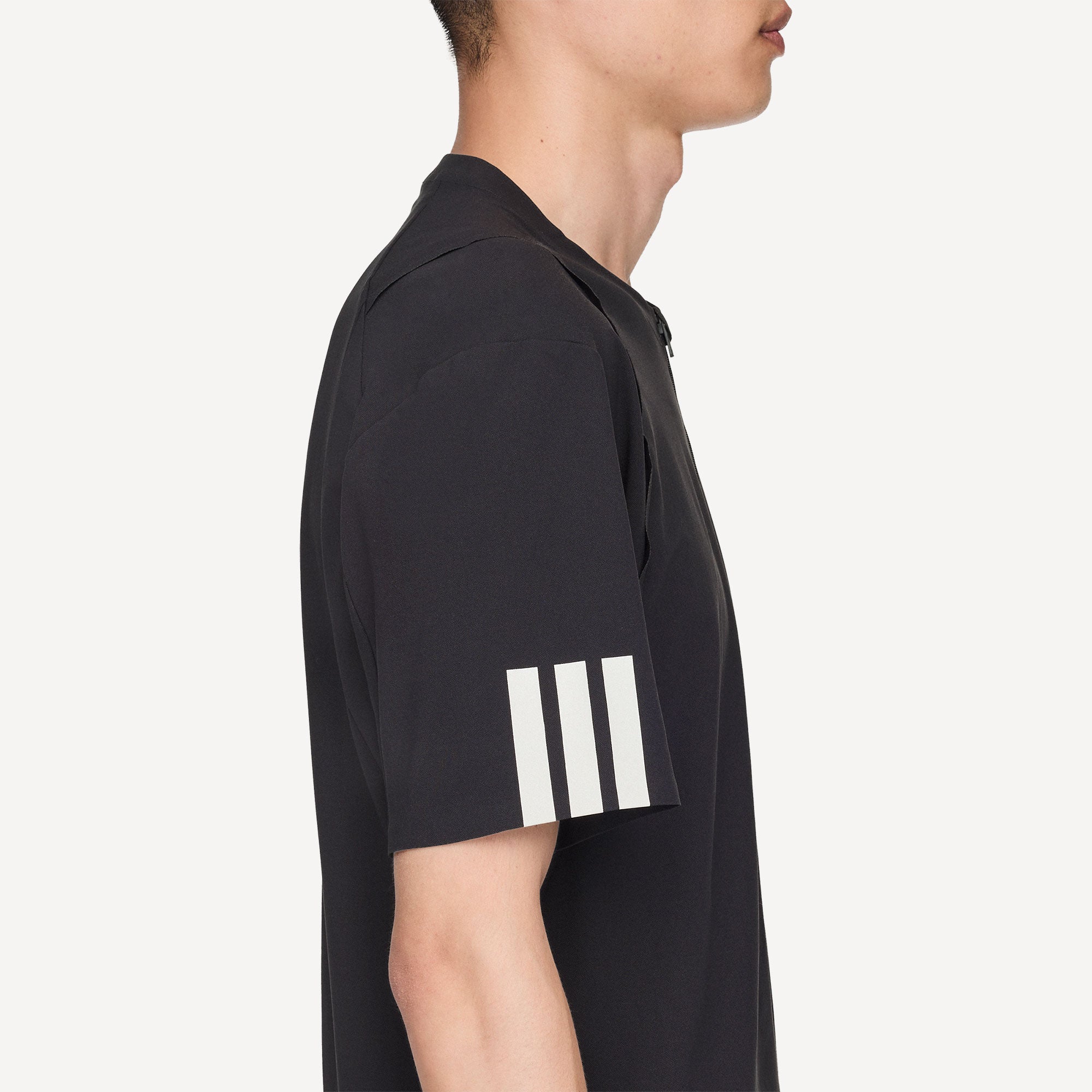 adidas Y-3 Pro US Open Men's Freelift Zip Tennis Shirt - Black (6)