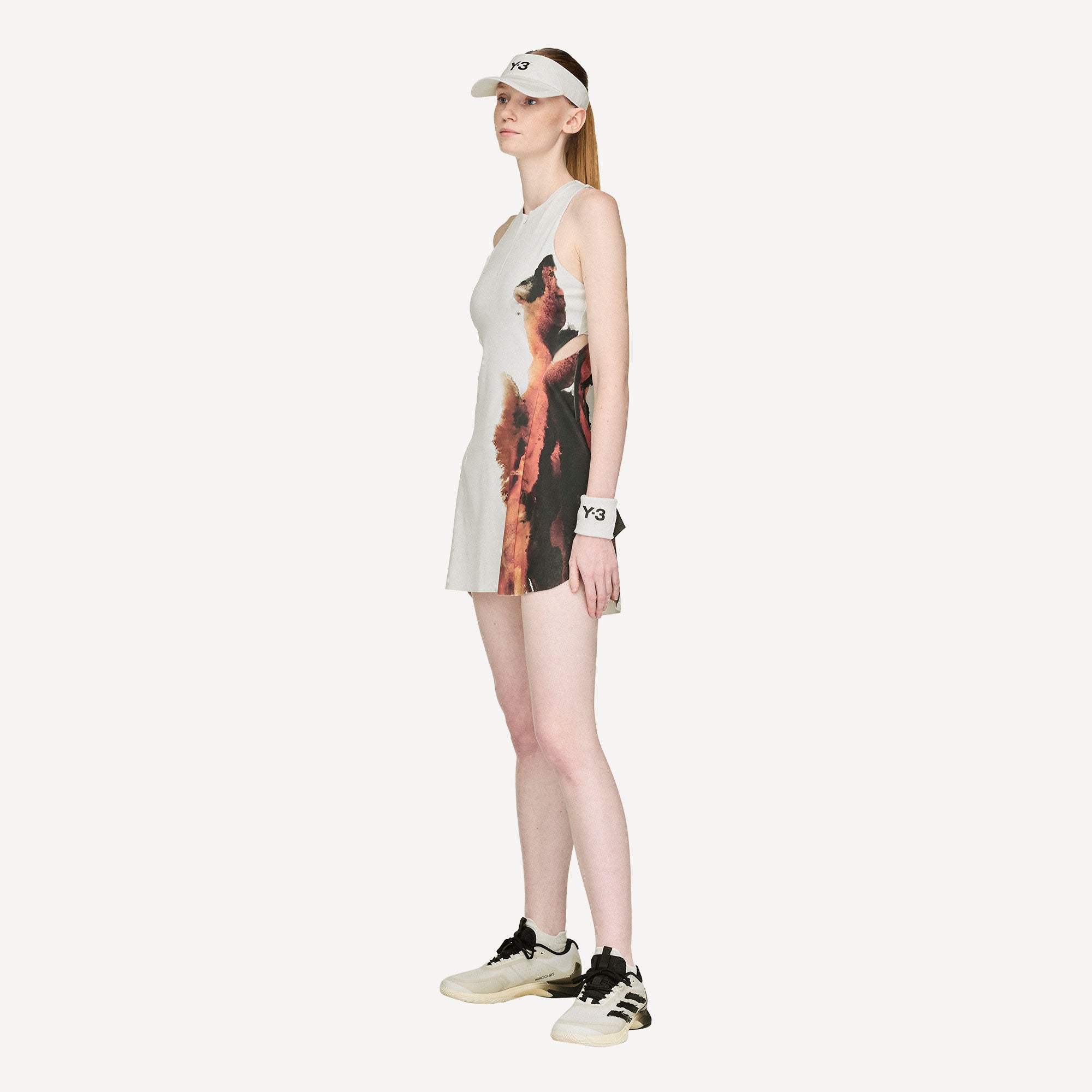 adidas Y-3 Pro US Open Women's Tennis Dress - Grey (4)