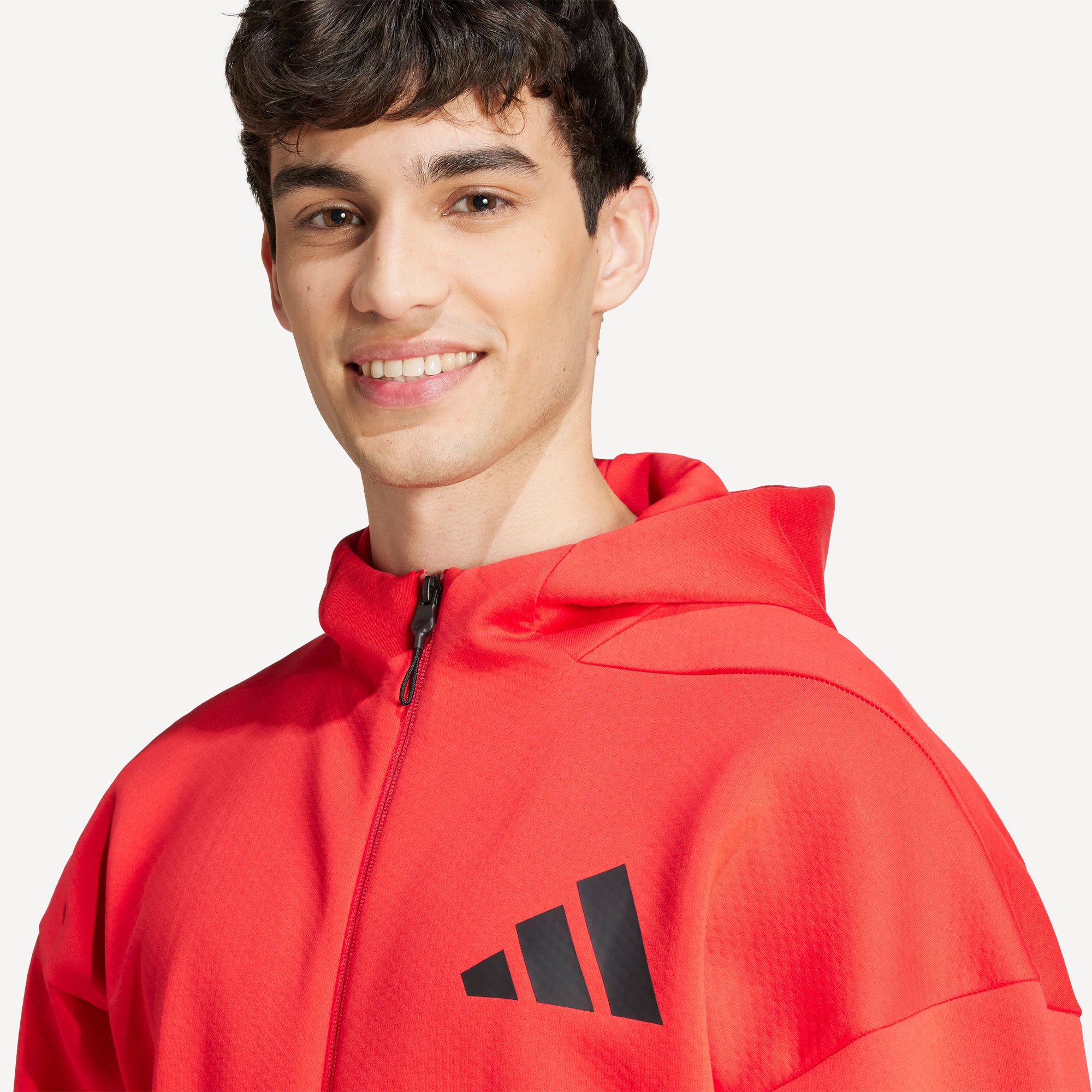 adidas ZNE Men's Full-Zip Hoody - Red (5)