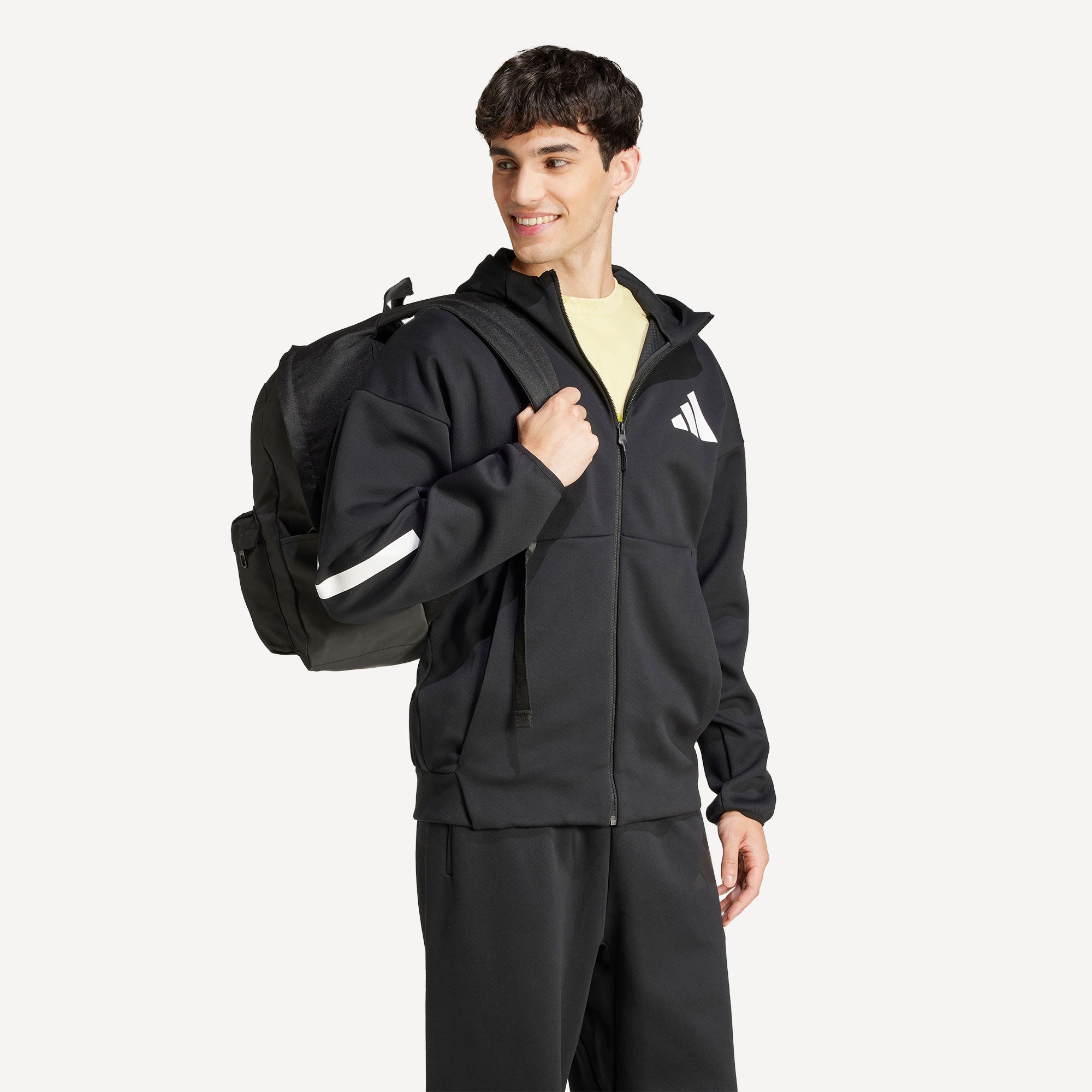 adidas ZNE Men's Full-Zip Hoody - Black (3)