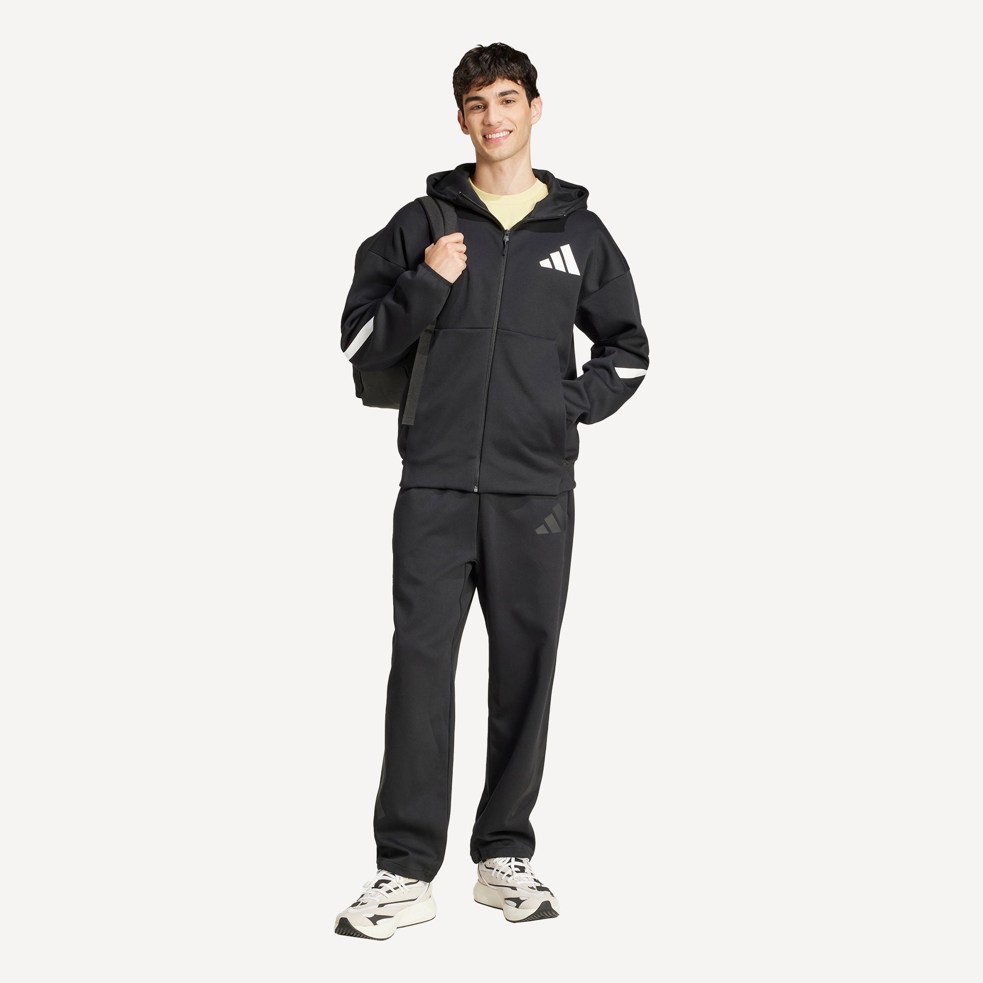 adidas ZNE Men's Full-Zip Hoody - Black (4)