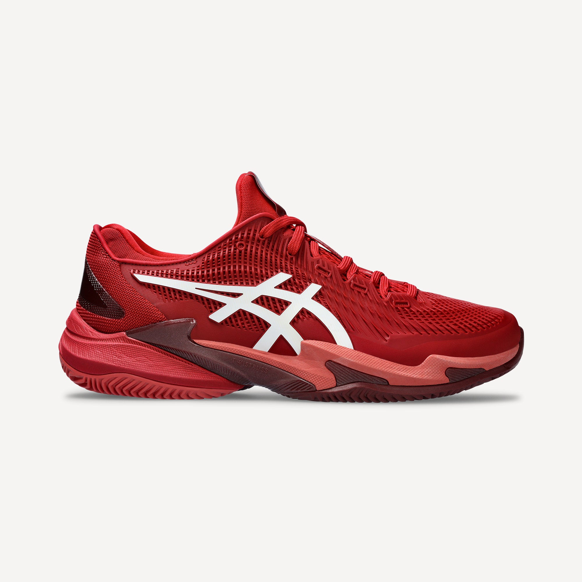 ASICS Court FF 3 Novak Men's Clay Court Tennis Shoes - Red (1)