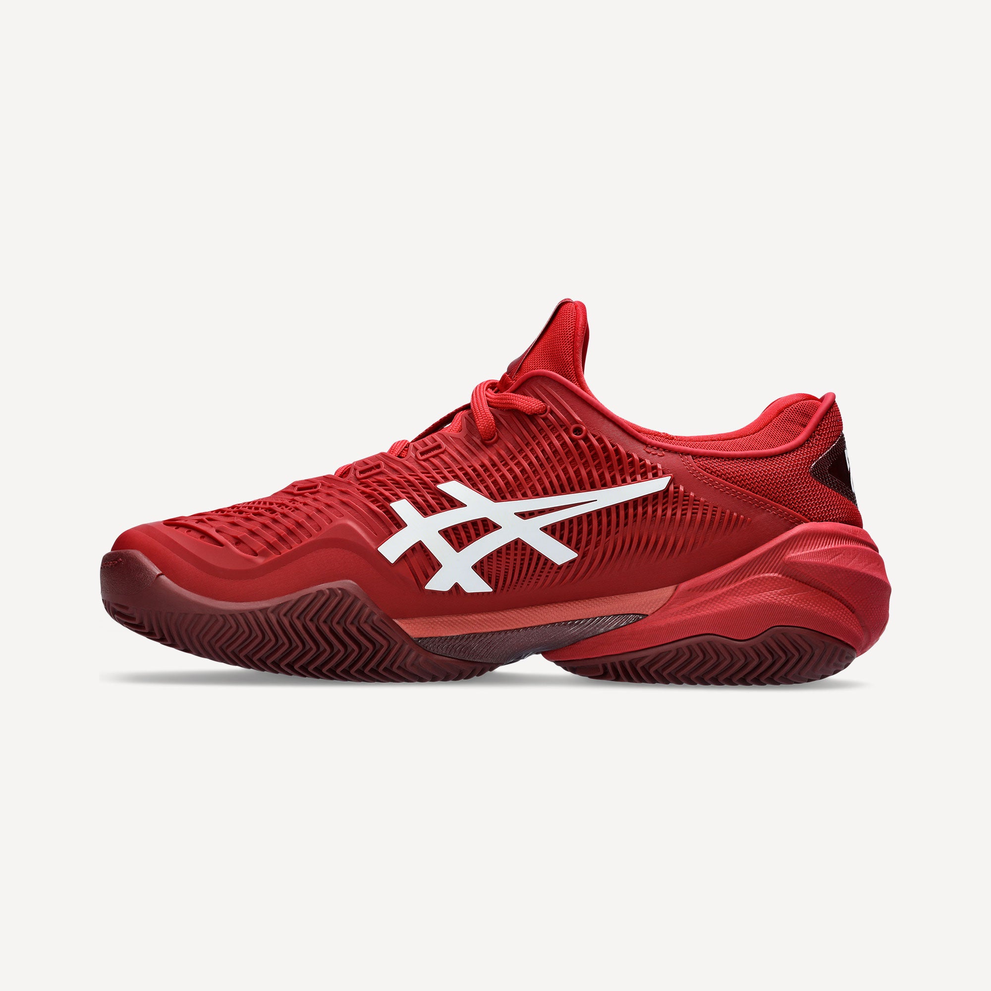 ASICS Court FF 3 Novak Men's Clay Court Tennis Shoes - Red (3)