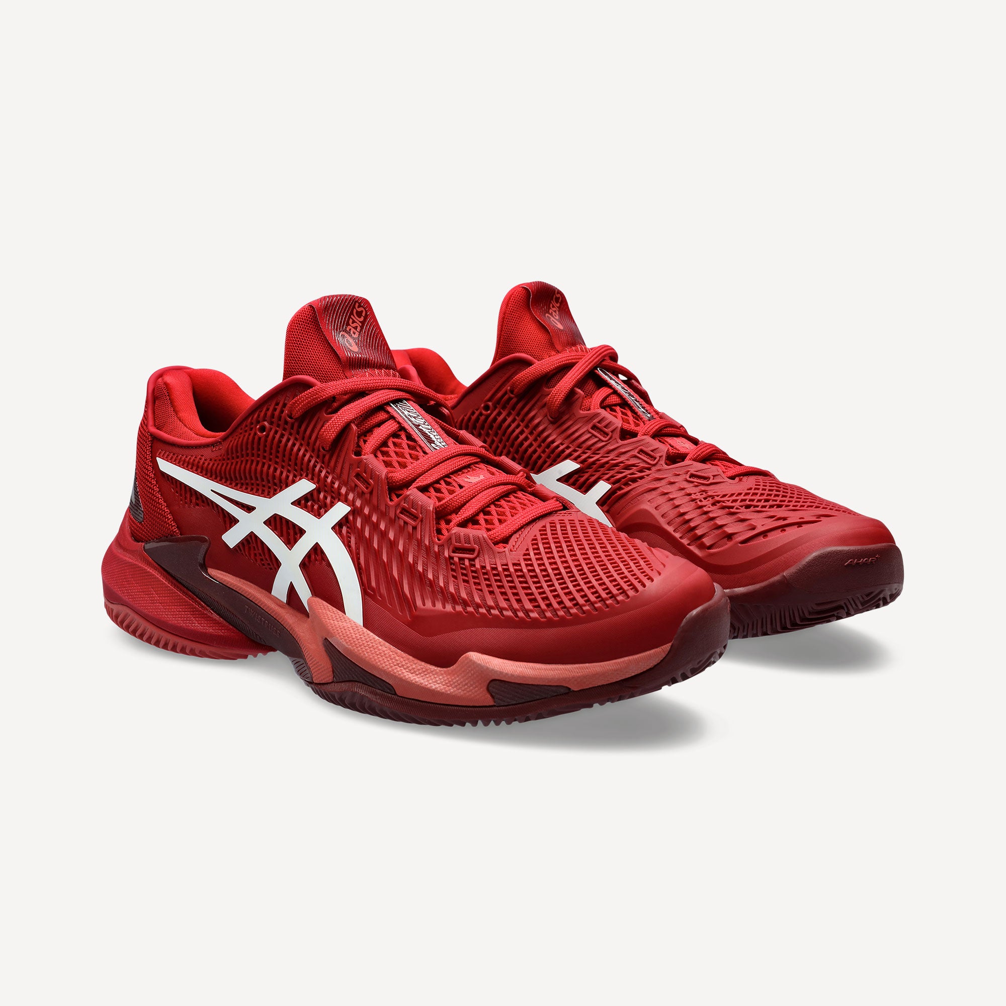 ASICS Court FF 3 Novak Men's Clay Court Tennis Shoes - Red (4)