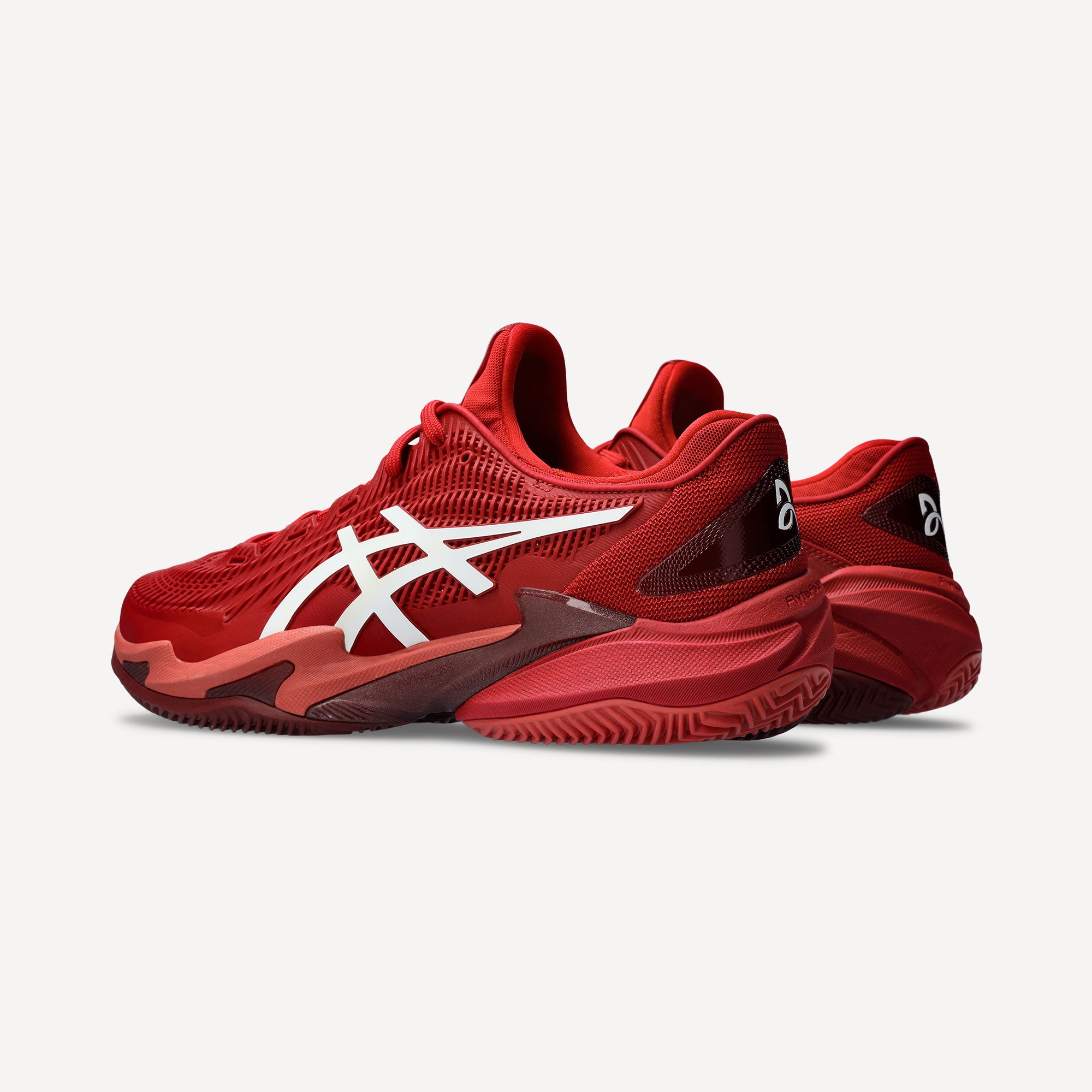 ASICS Court FF 3 Novak Men's Clay Court Tennis Shoes - Red (5)