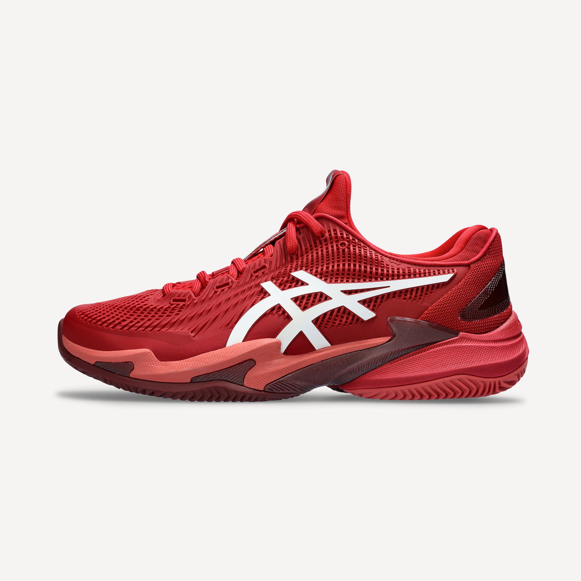 ASICS Court FF 3 Novak Men's Clay Court Tennis Shoes - Red (8)