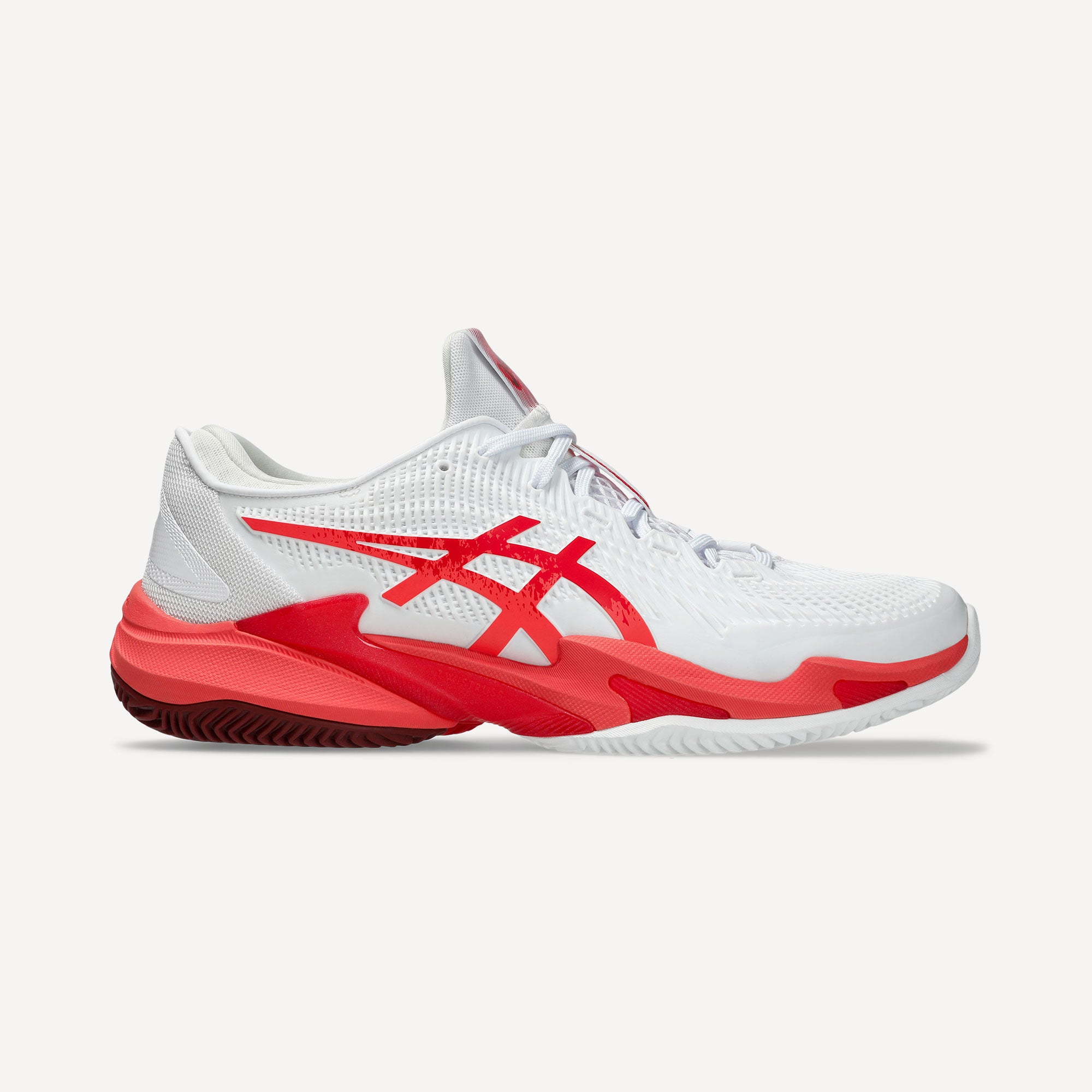 ASICS Court FF 3 Novak Men's Clay Court Tennis Shoes - White (1)