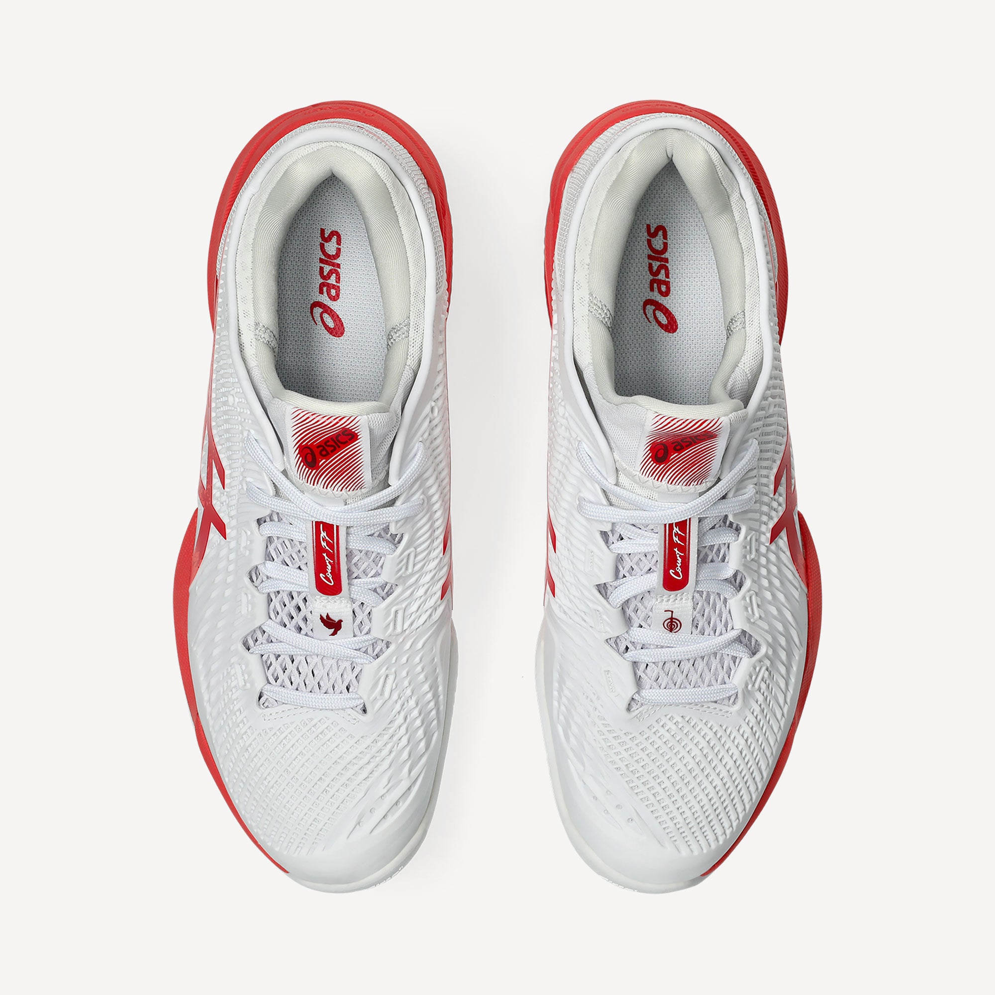 ASICS Court FF 3 Novak Men's Clay Court Tennis Shoes - White (7)