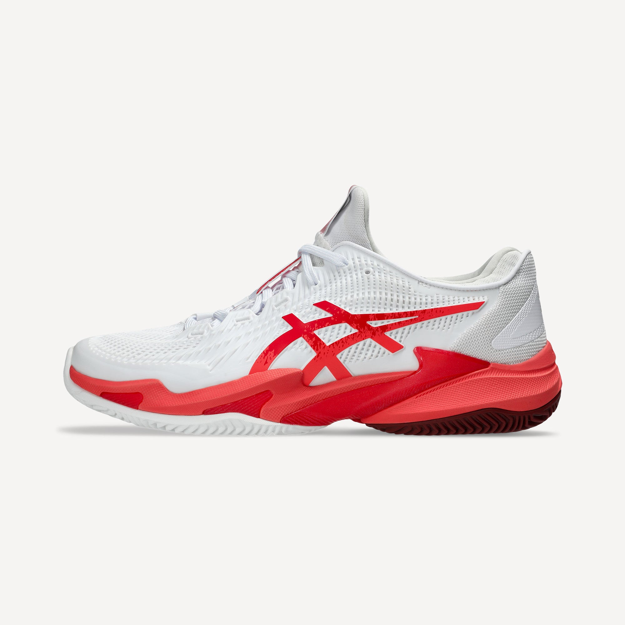 ASICS Court FF 3 Novak Men's Clay Court Tennis Shoes - White (8)