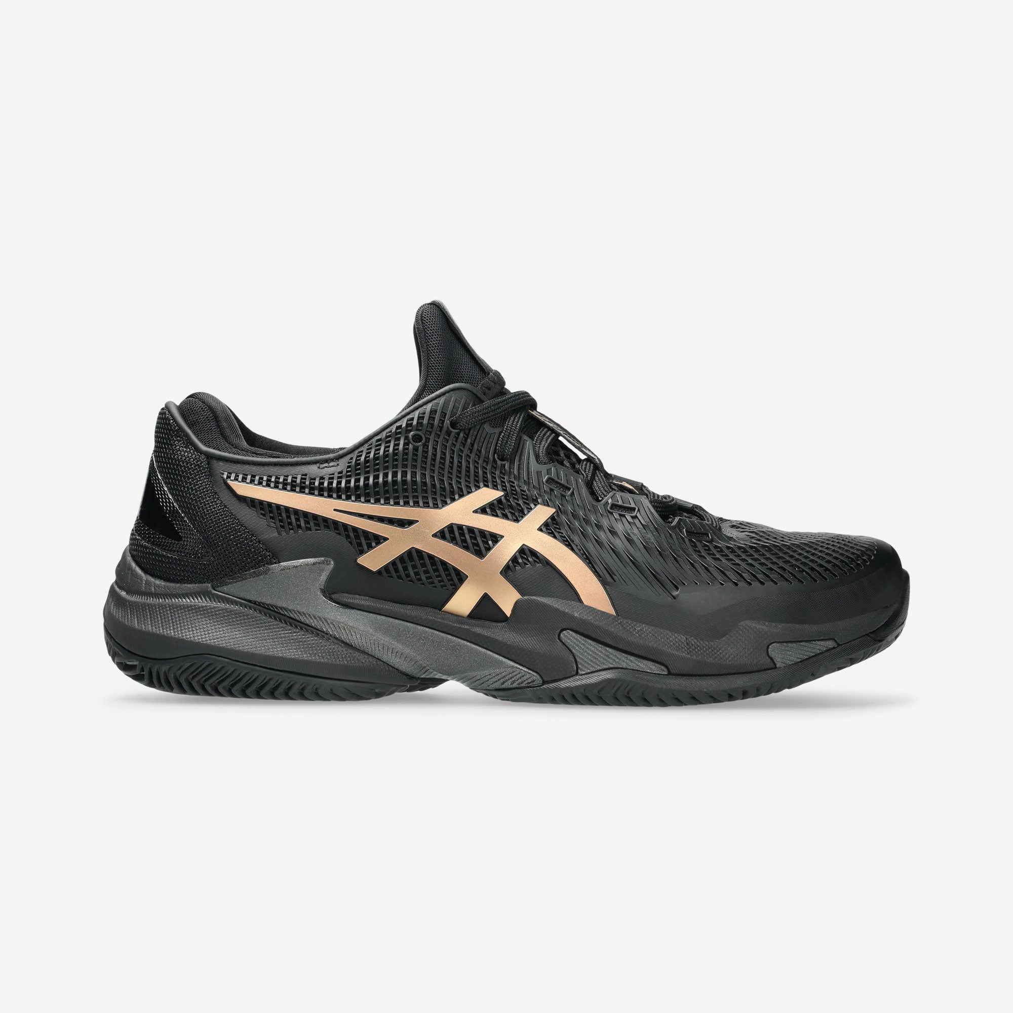 ASICS Court FF 3 Novak Night Energy Men's Clay Court Tennis Shoes - Black (1)