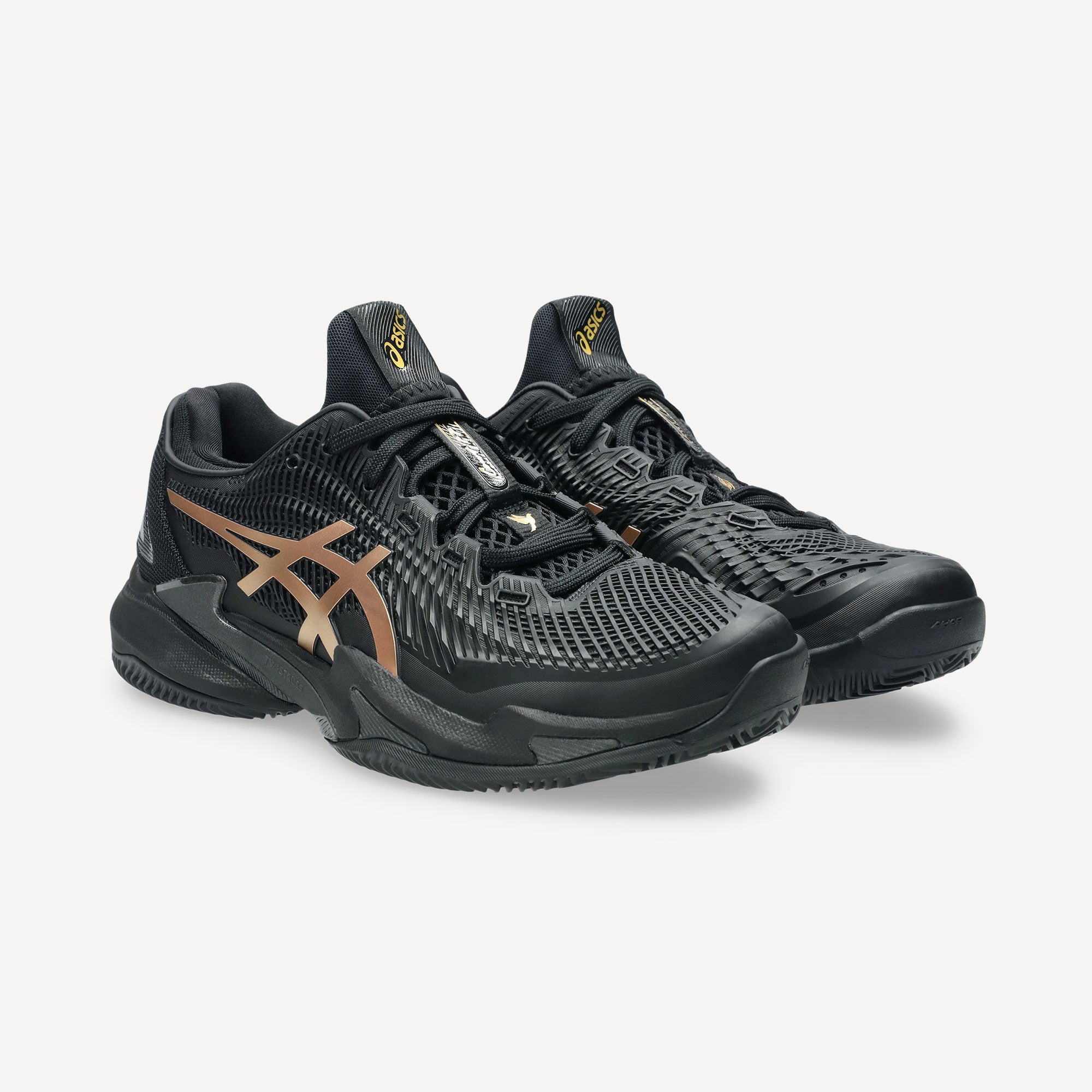 ASICS Court FF 3 Novak Night Energy Men's Clay Court Tennis Shoes - Black (4)