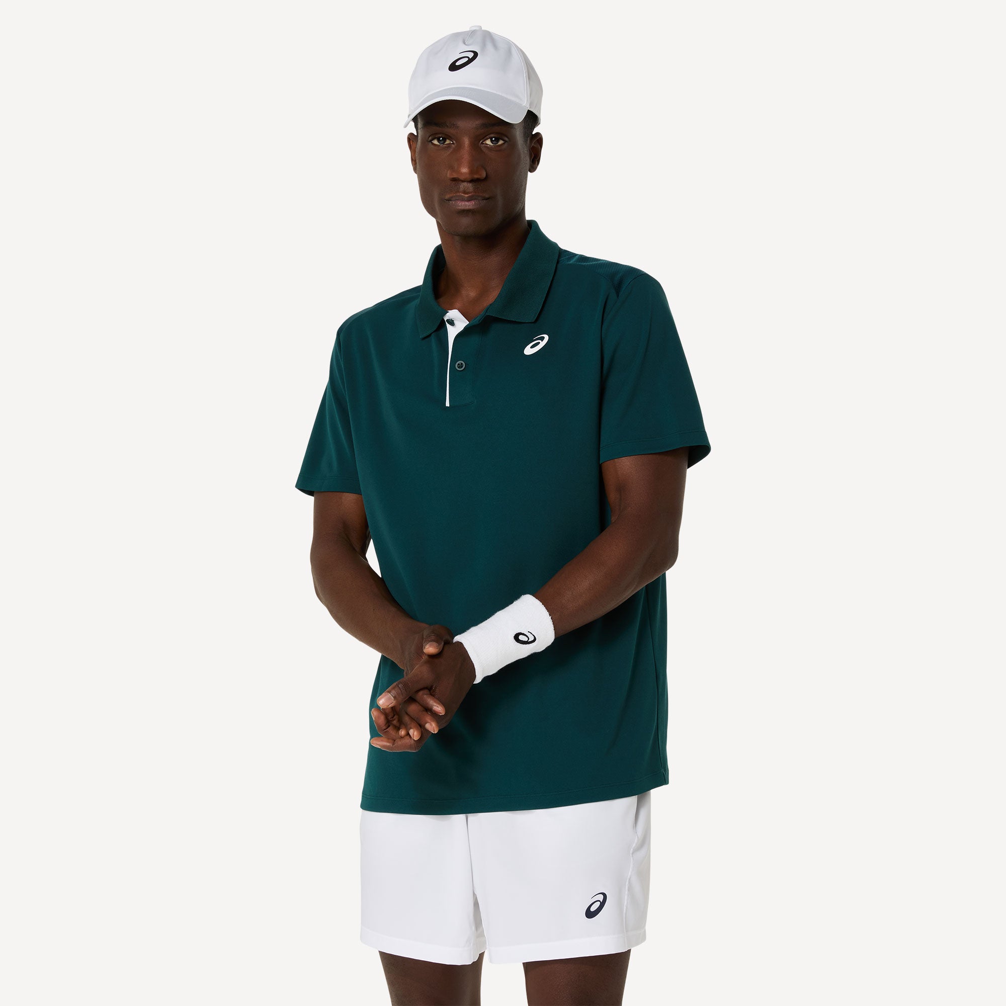 ASICS Court Men's Tennis Polo - Green | Tennis Only