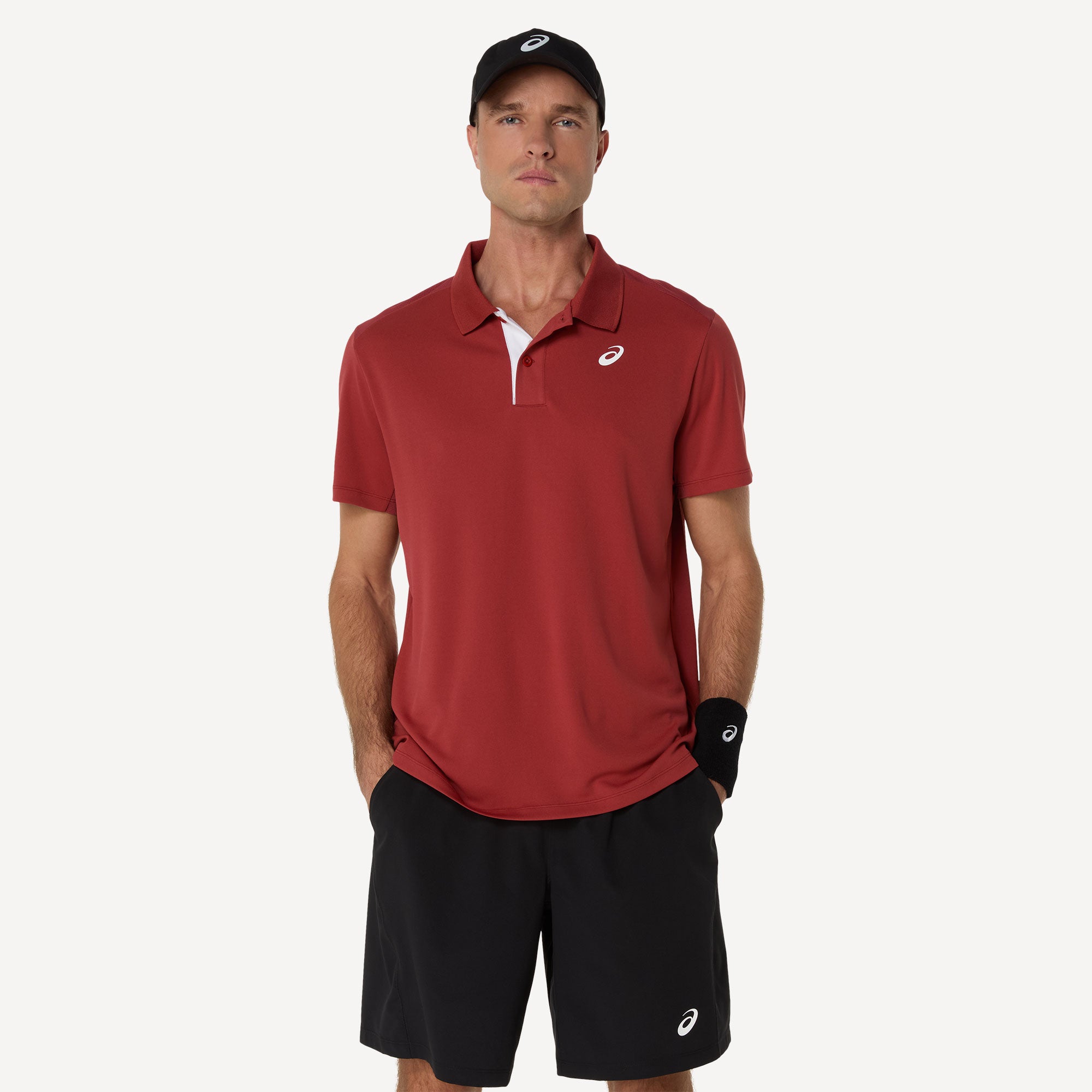 ASICS Court Men's Tennis Polo - Red (1)