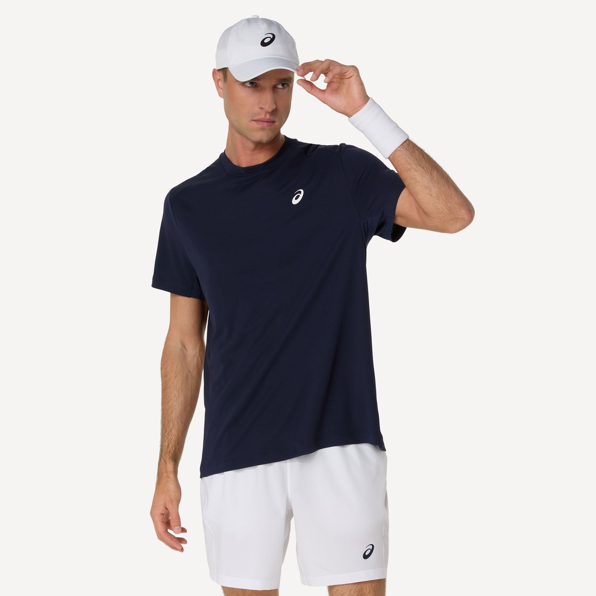 ASICS Court Men's Tennis Shirt - Dark Blue (1)